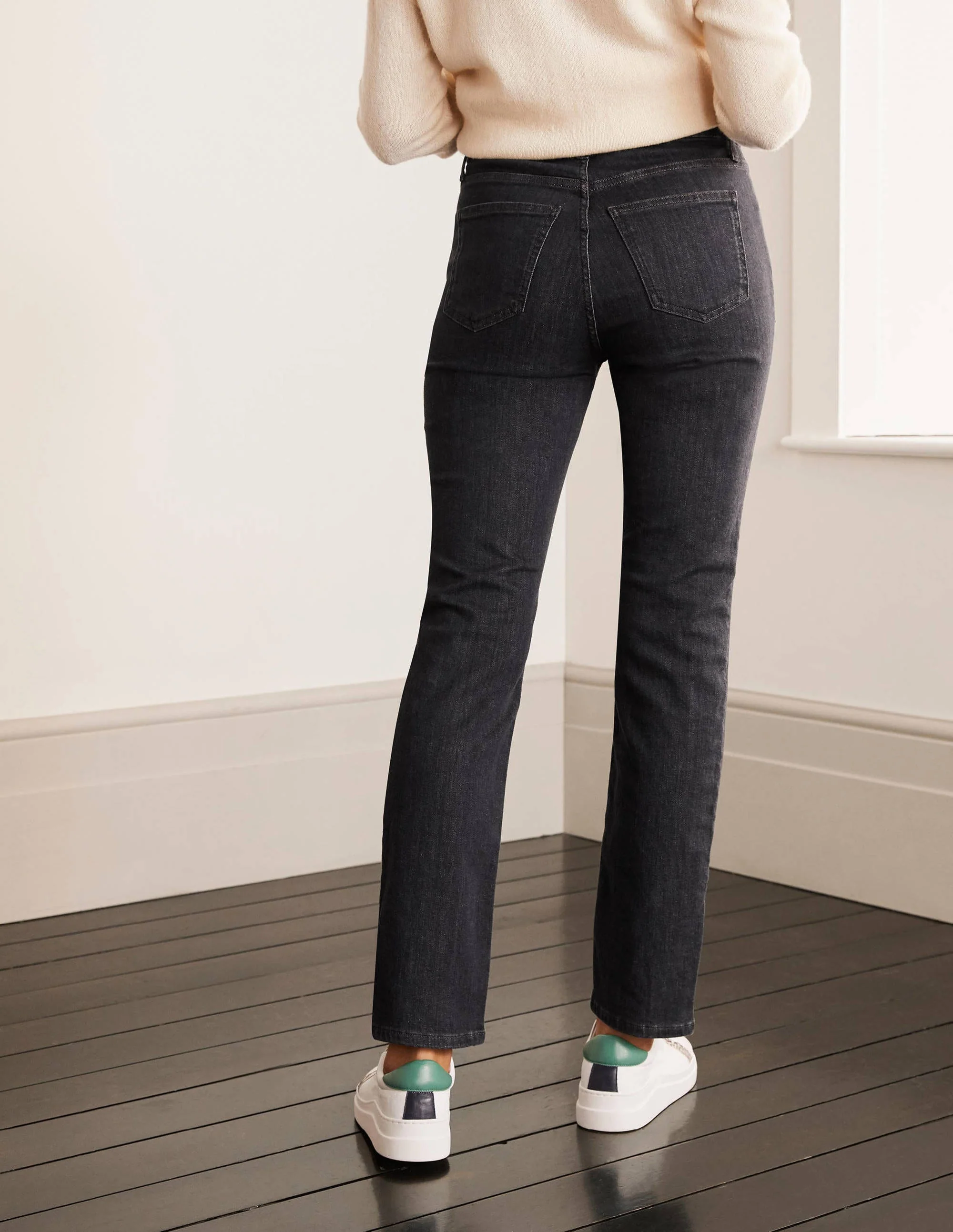 Schmale Jeans mit geradem Bein-Grau - Image 2