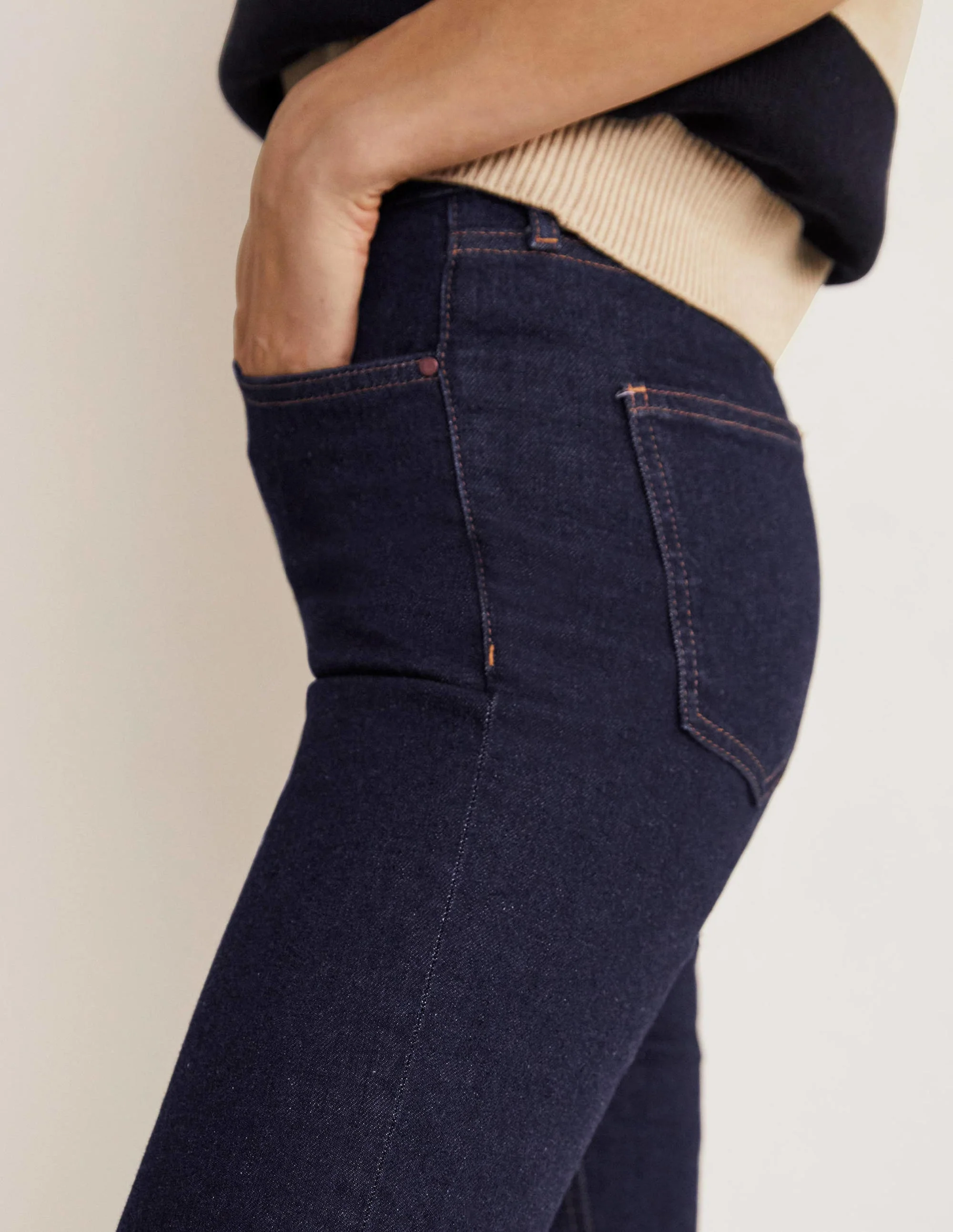 Schmale Jeans mit geradem Bein-Indigoblau - Image 10