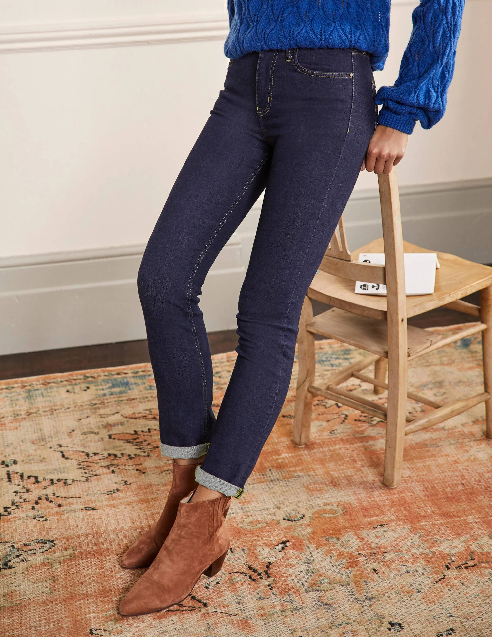 Schmale Jeans mit geradem Bein-Indigoblau - Image 4