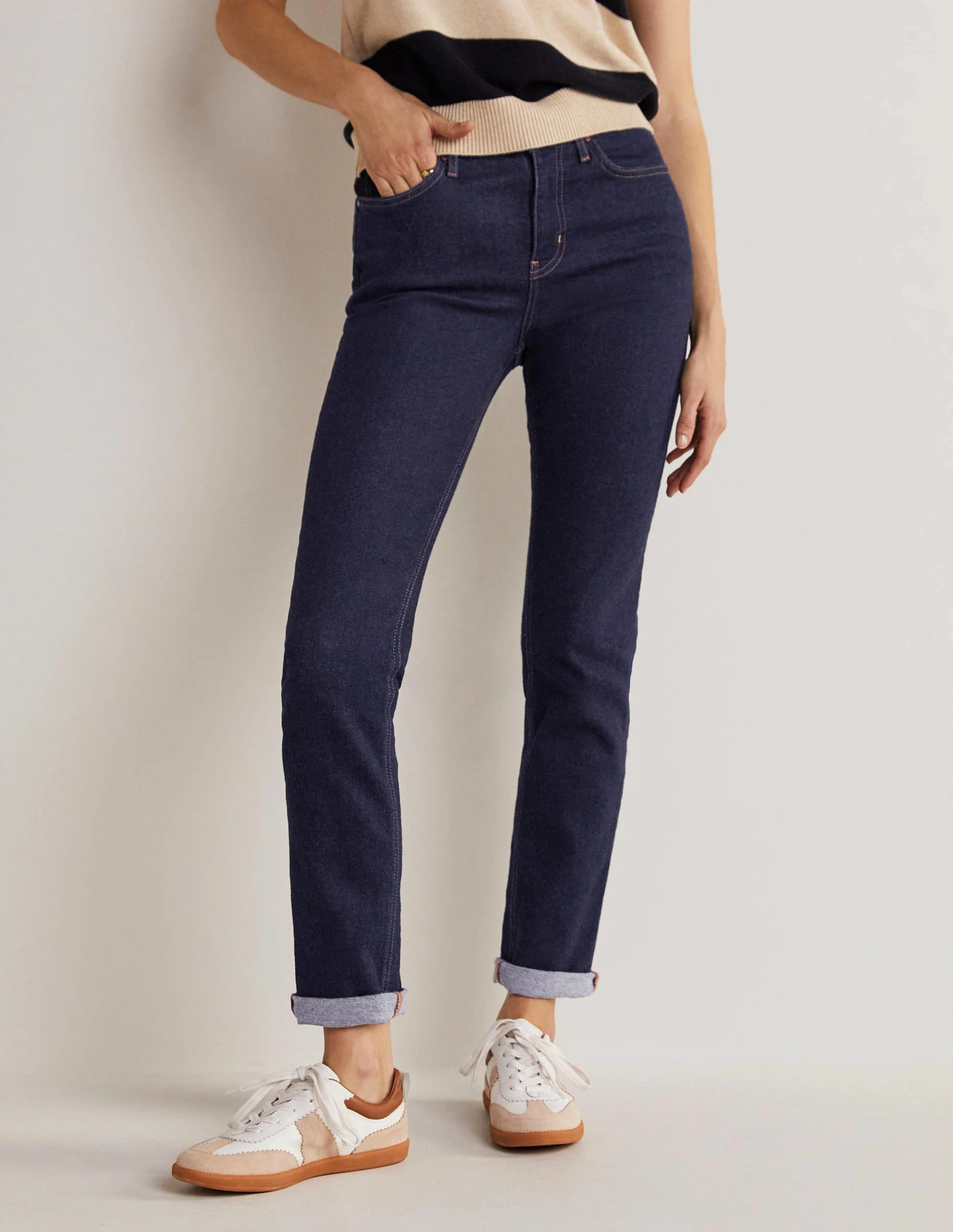Schmale Jeans mit geradem Bein-Indigoblau - Image 9