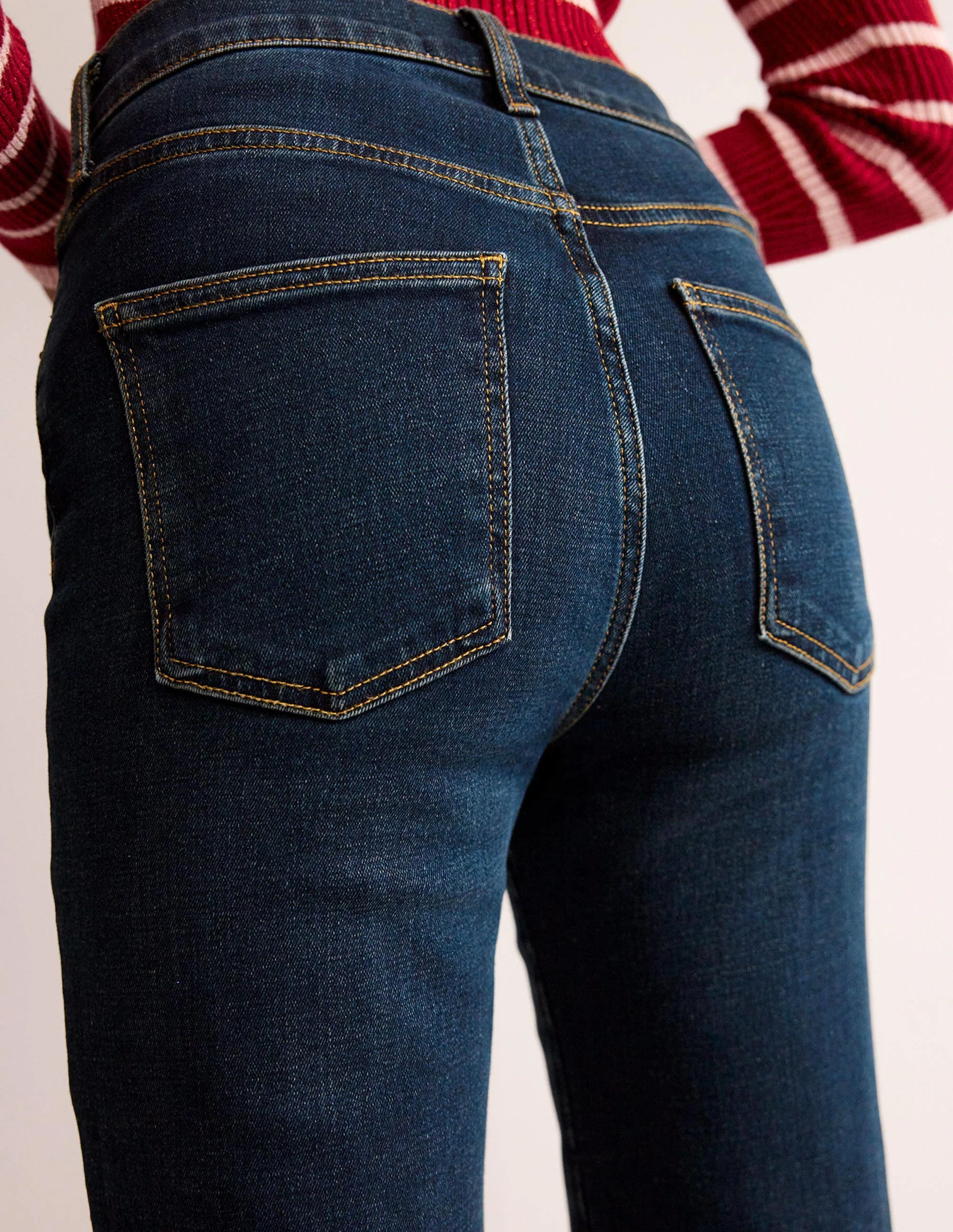 Schmale Jeans mit mittelhohem Bund-Indigo Vintage - Image 2