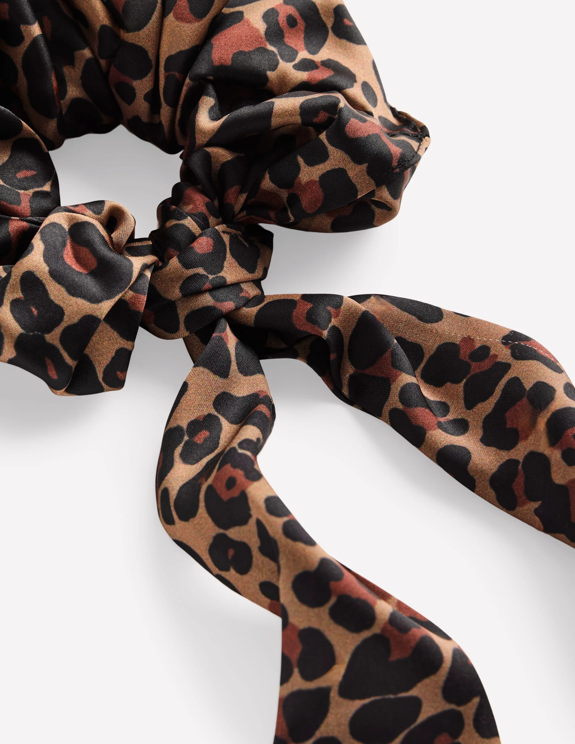 Scrunchie mit Schärpe-Mohair, Leopardenmuster - Image 3