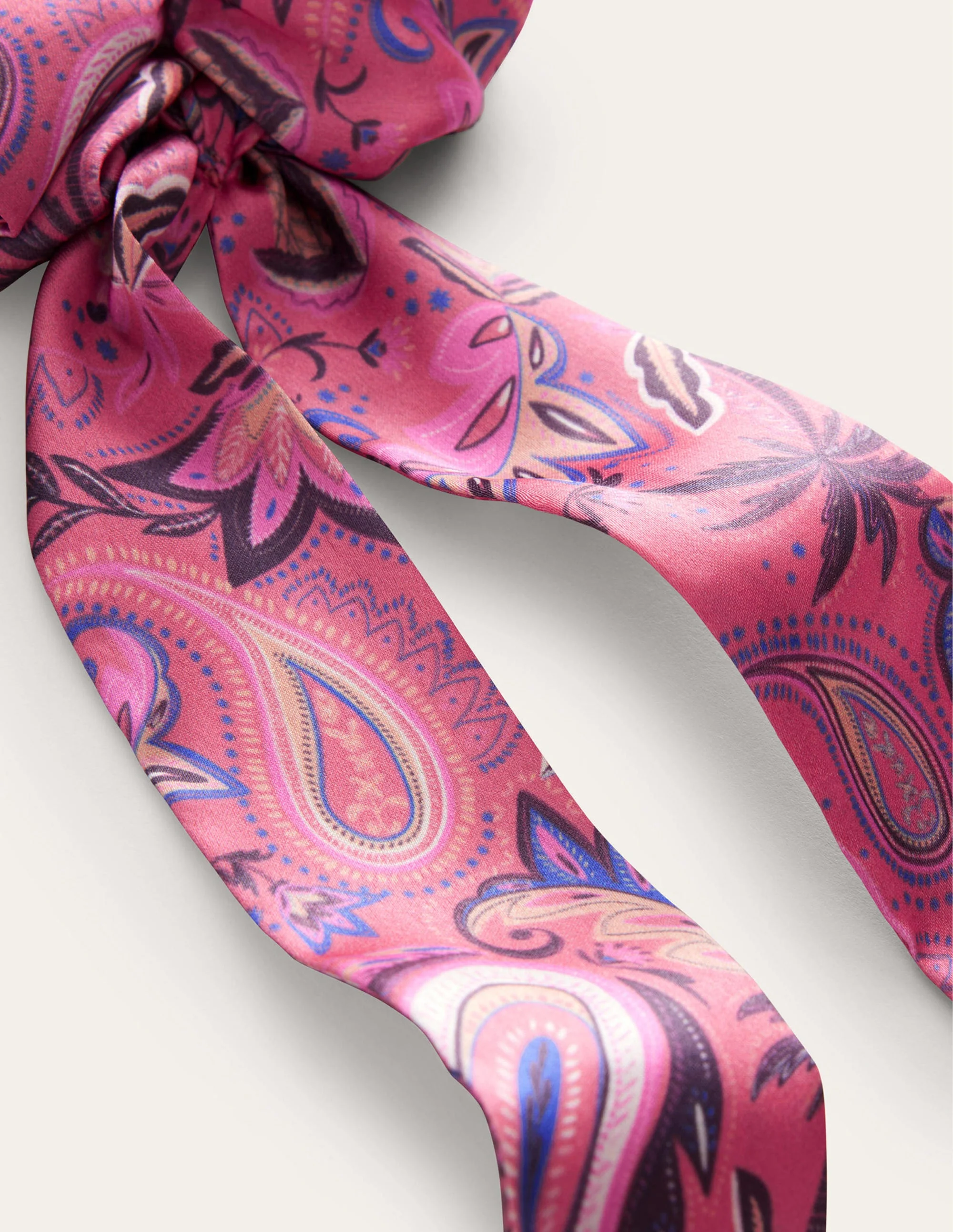Scrunchie mit Tuchdetail-Tiefseekoralle - Image 2