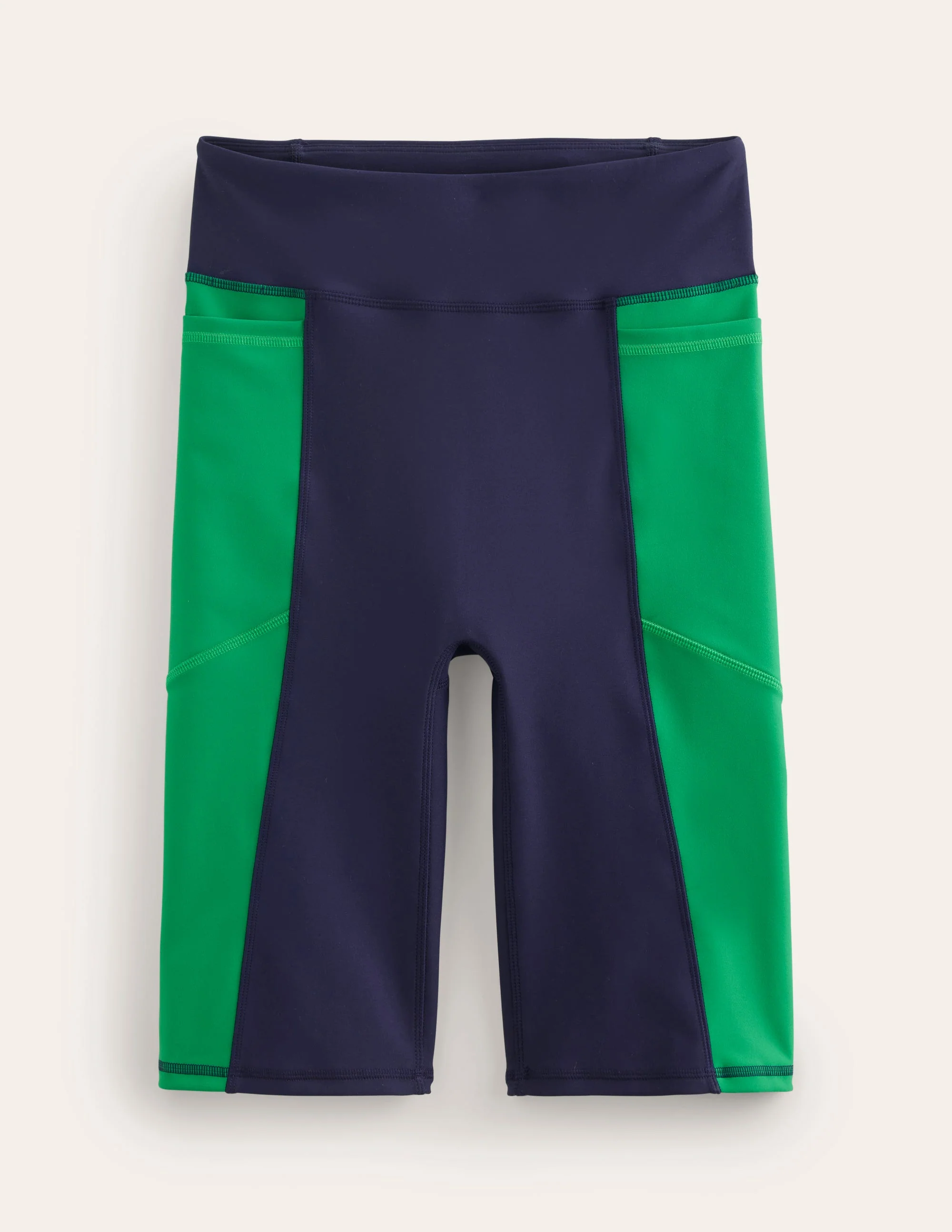 Shorts in Blockfarben-Ecru/Chalky Pink Stripe - Image 5