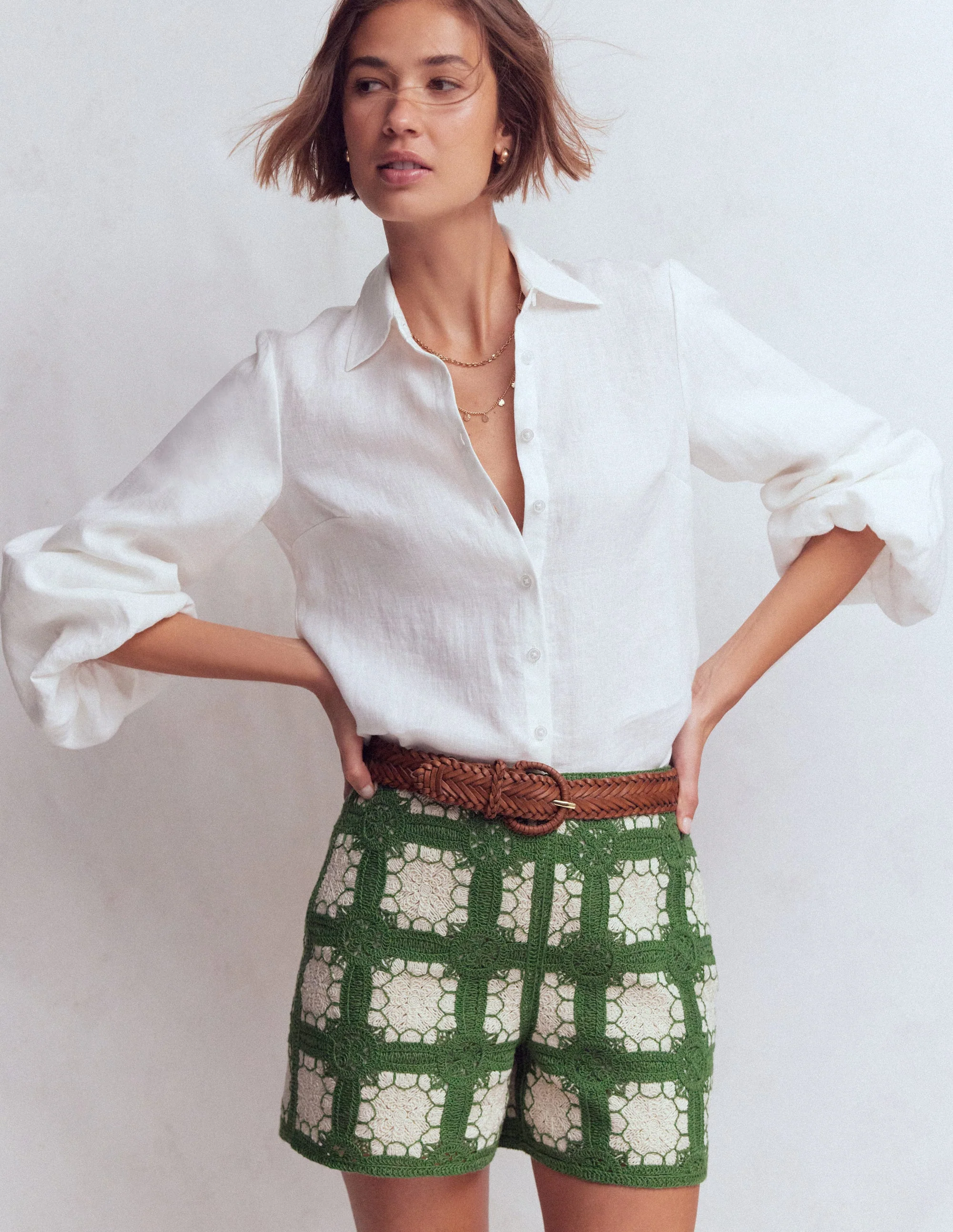Shorts in Häkeloptik-Bunt - Image 6