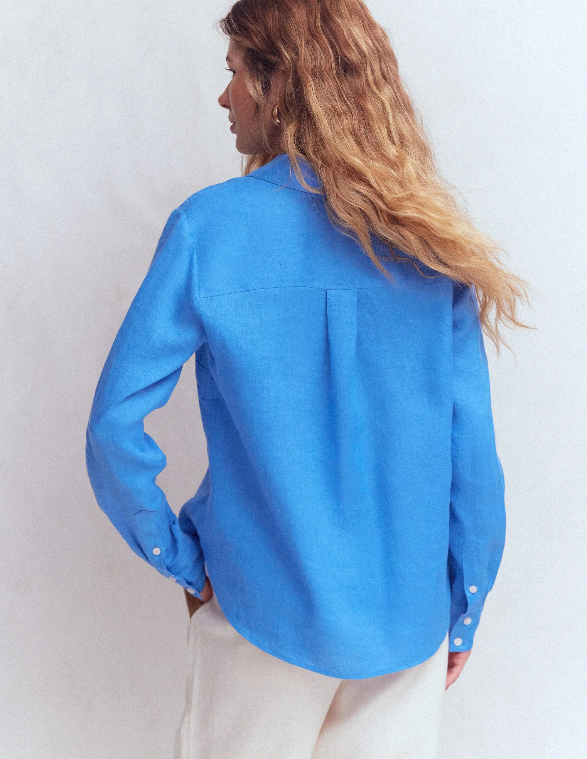 Sienna Leinenhemd-Blau - Image 3