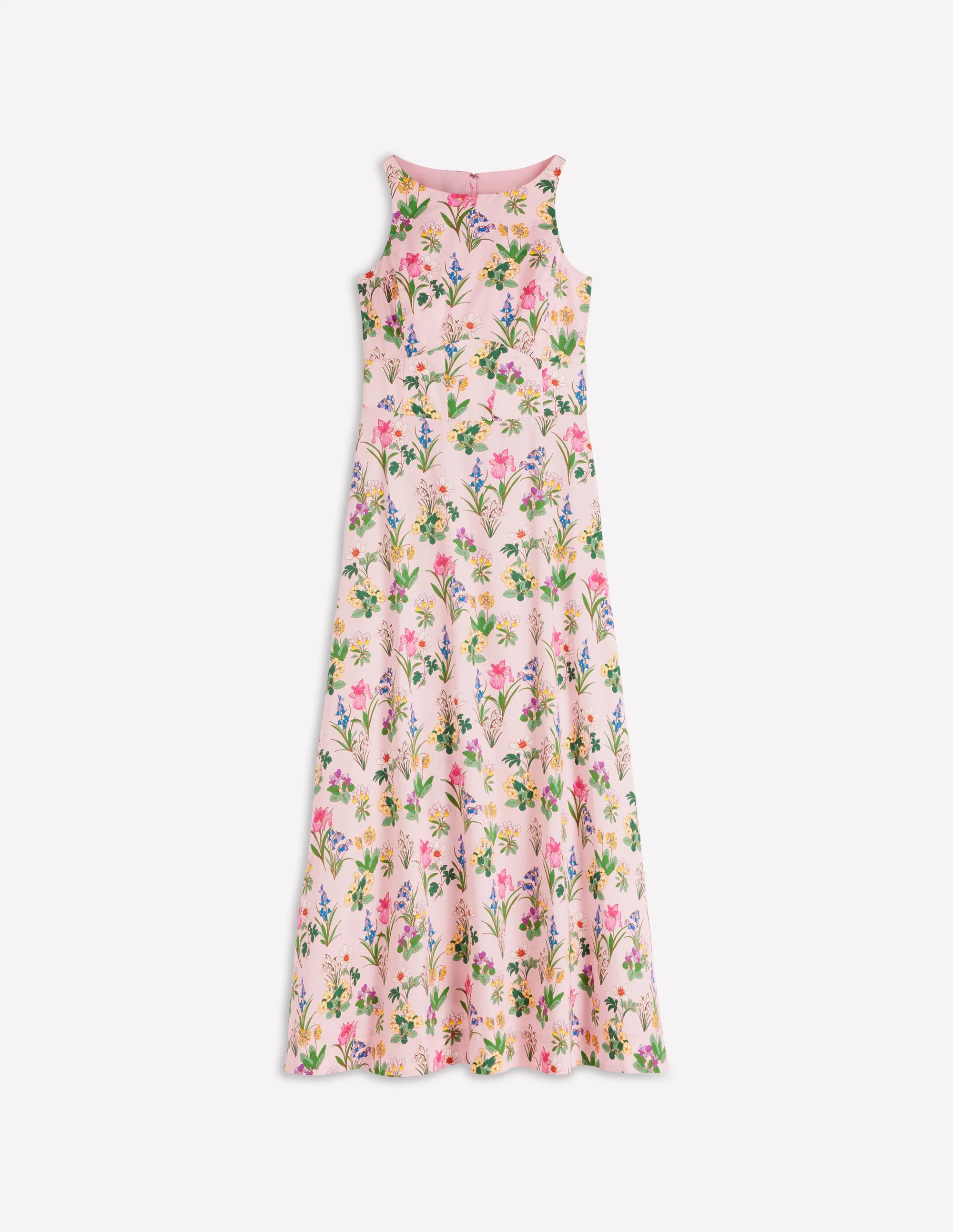 Silvia Maxikleid mit Korsettstäbchen am Oberteil-Französisches Rosa, Zarte Blüten - Image 7