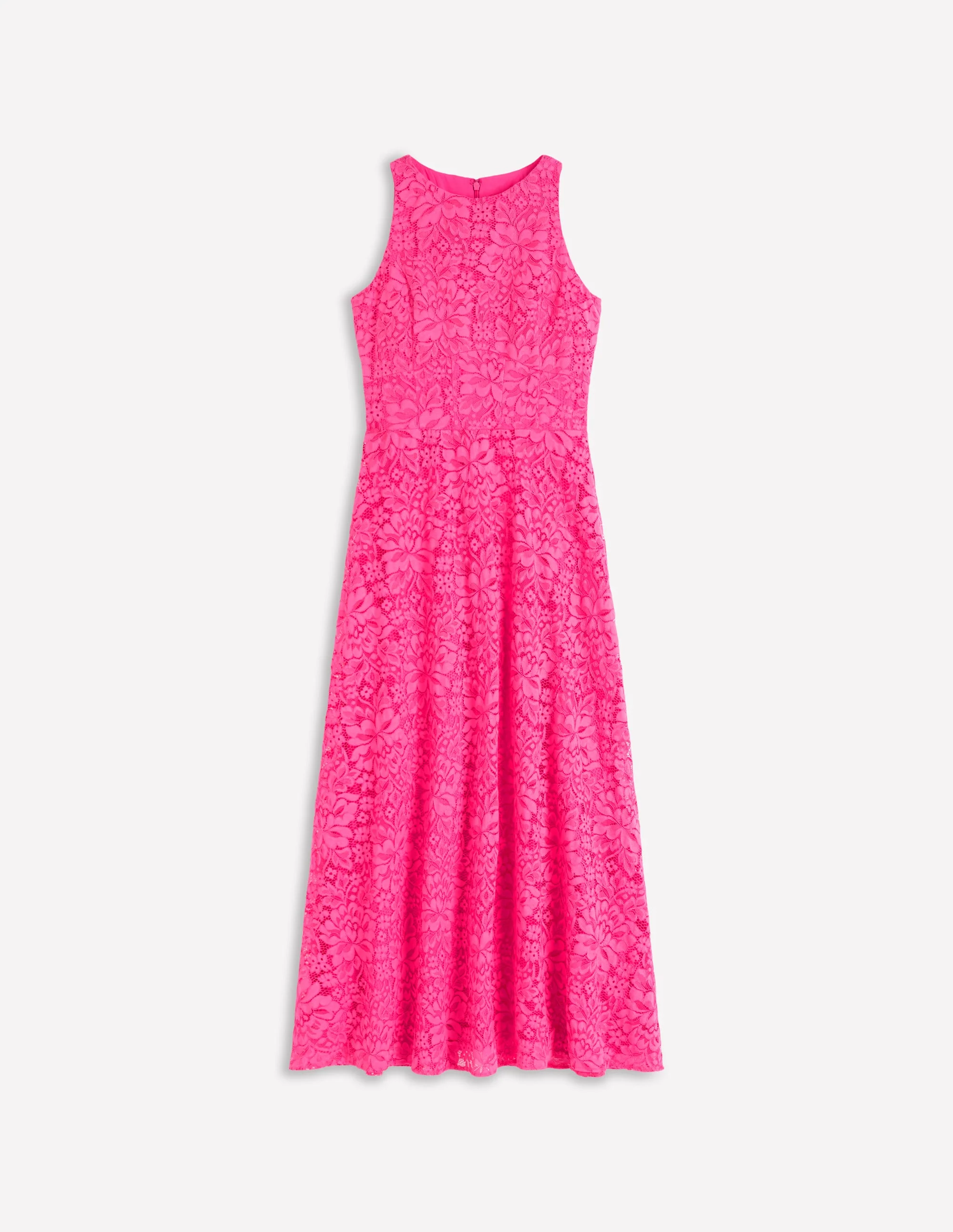 Silvia Maxikleid mit Korsettstäbchen am Oberteil-Kräftiges Rosa Spitze - Image 6