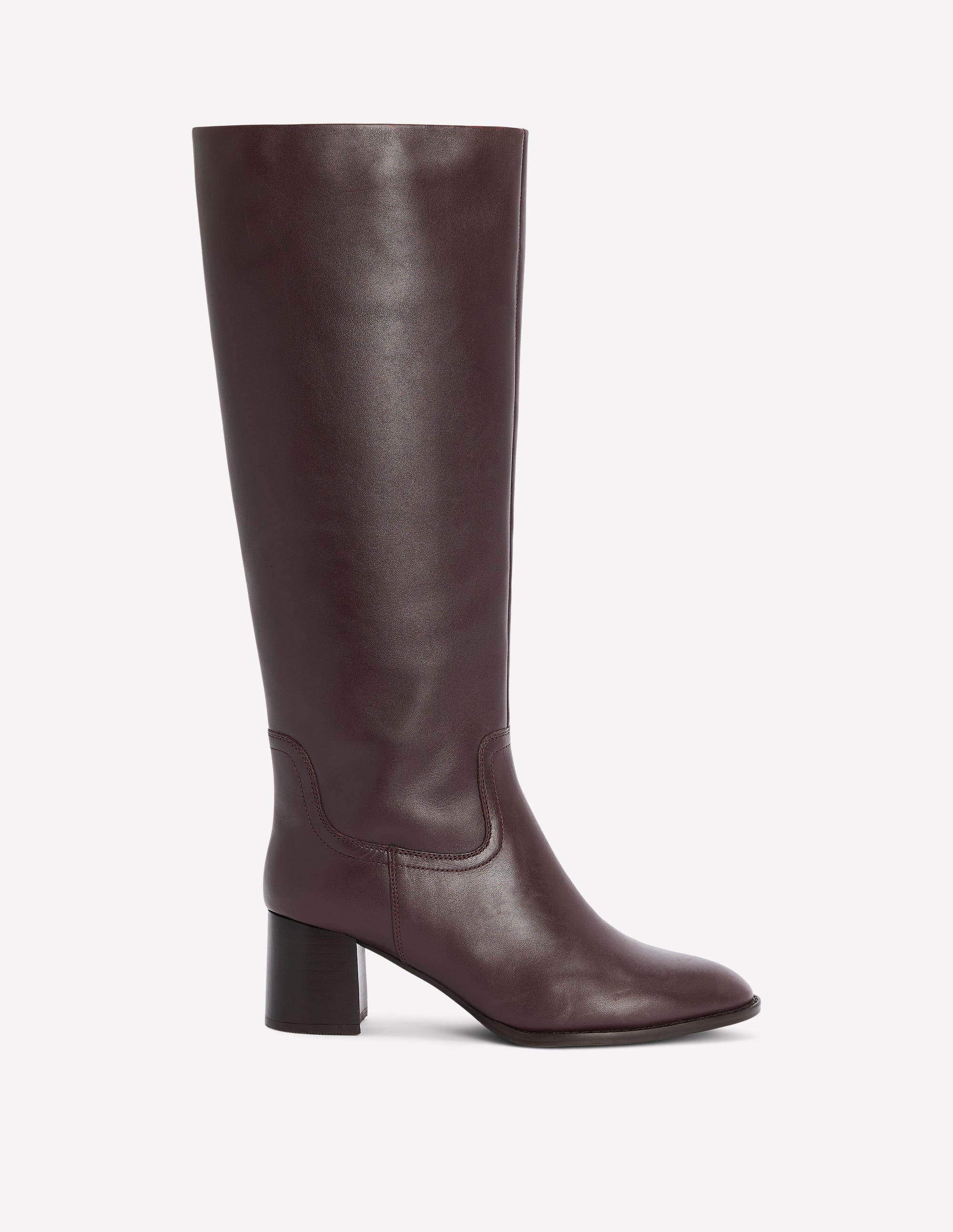 Skye Elegante, kniehohe Stiefel-Dunkle Kirsche