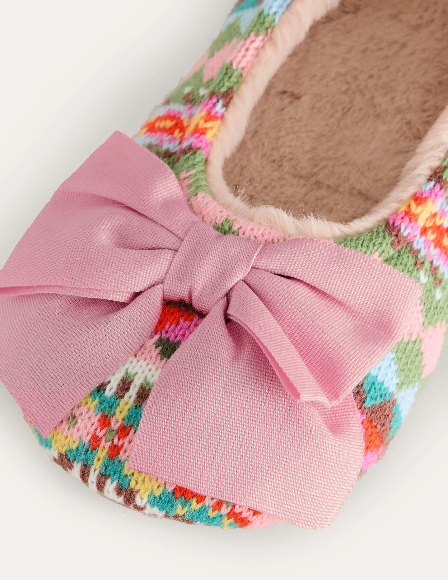 Slipper mit Schleife-Fair-Isle - Image 4