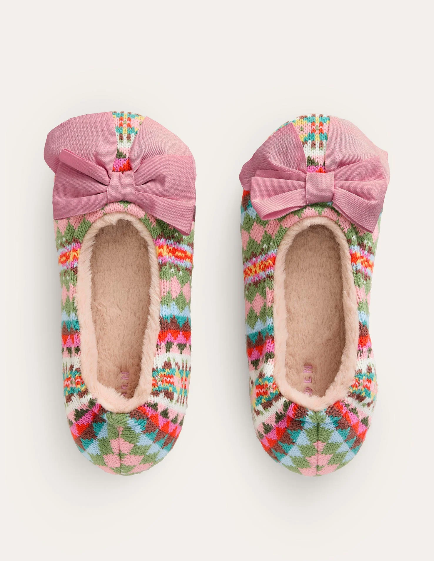 Slipper mit Schleife-Fair-Isle - Image 5