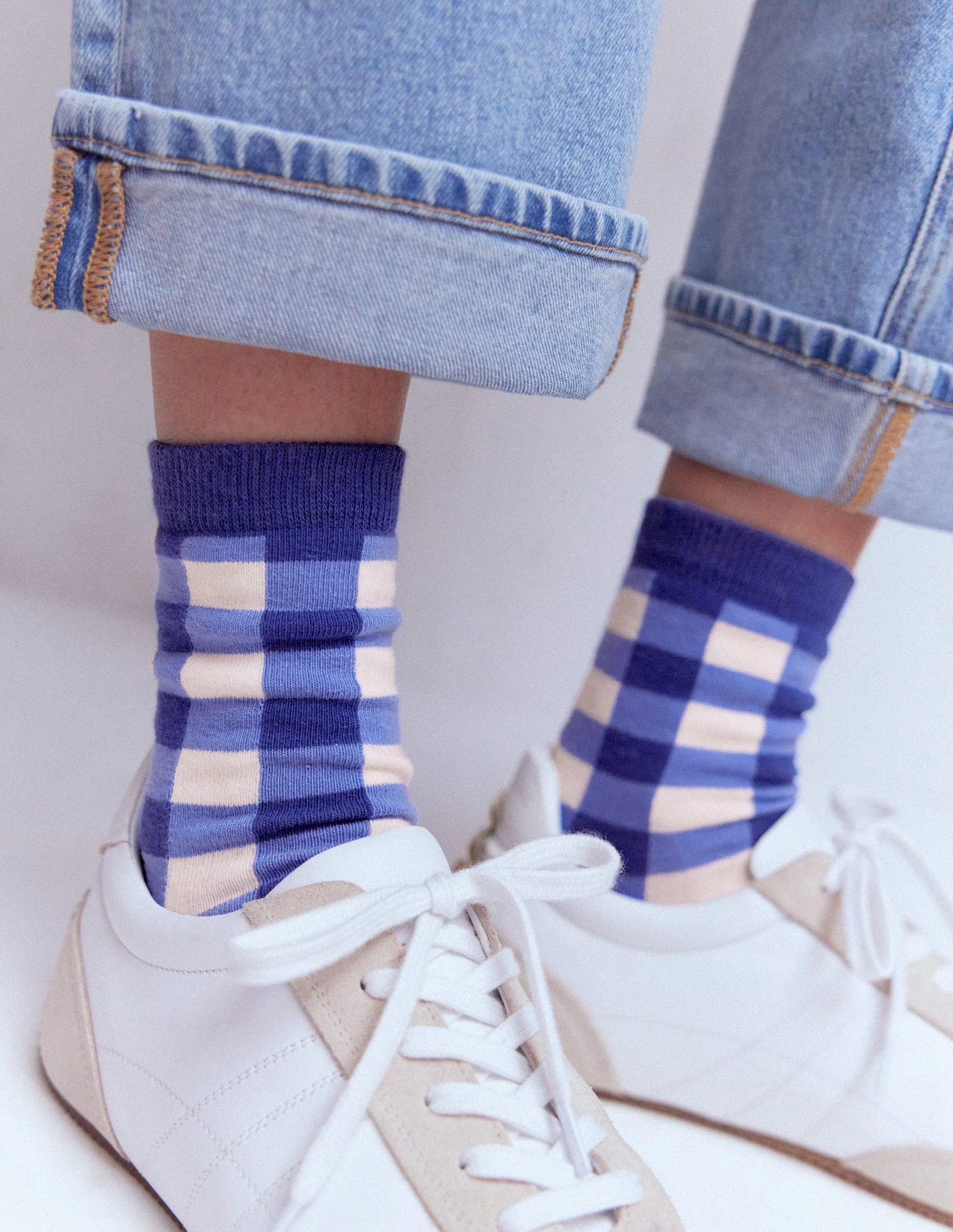 Socken mit Vichykaro im 3er-Pack-Vichykaro 3er-Pack - Image 2