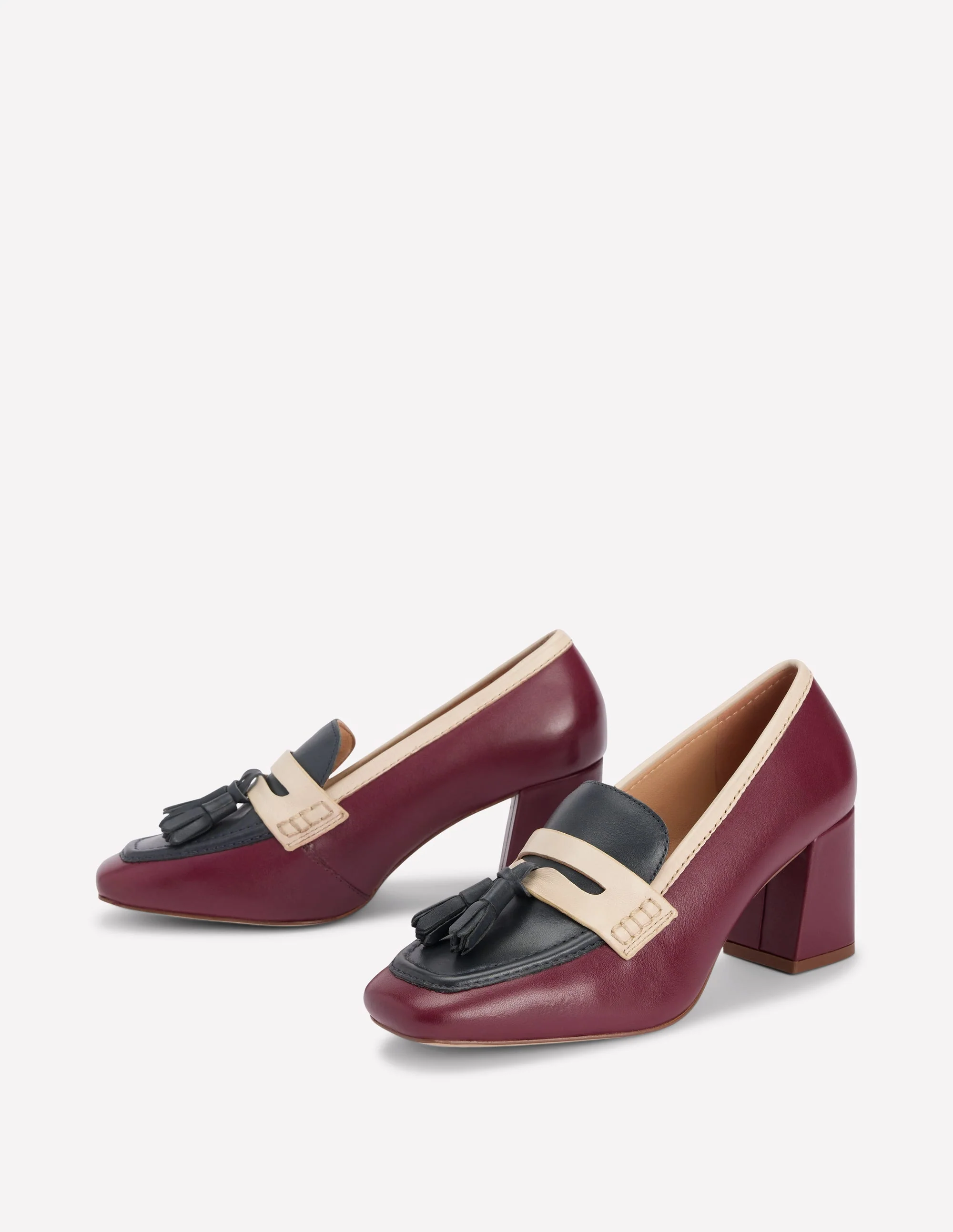 Sol Pennyloafer mit Blockabsatz-Oxblood - Image 3