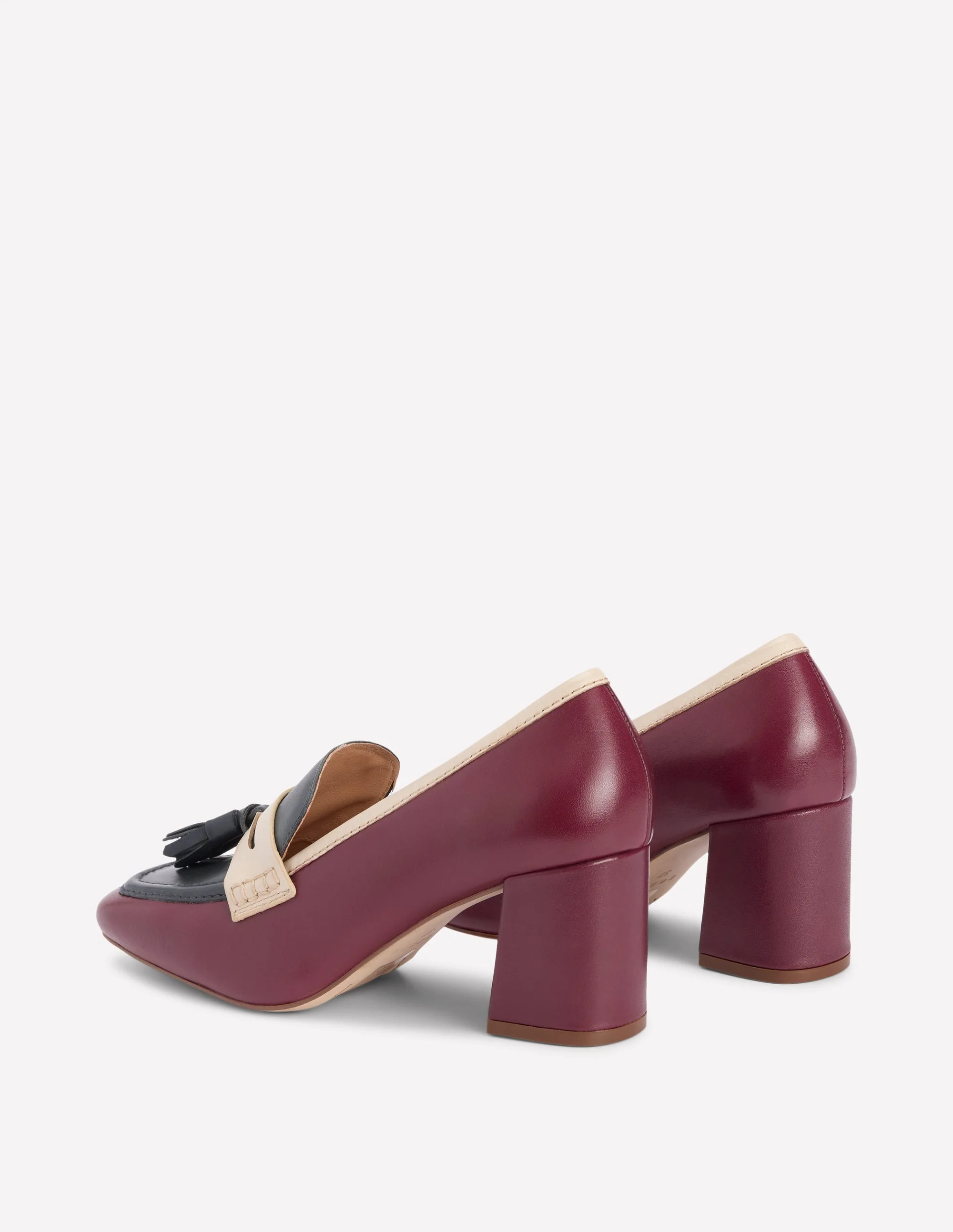 Sol Pennyloafer mit Blockabsatz-Oxblood - Image 5