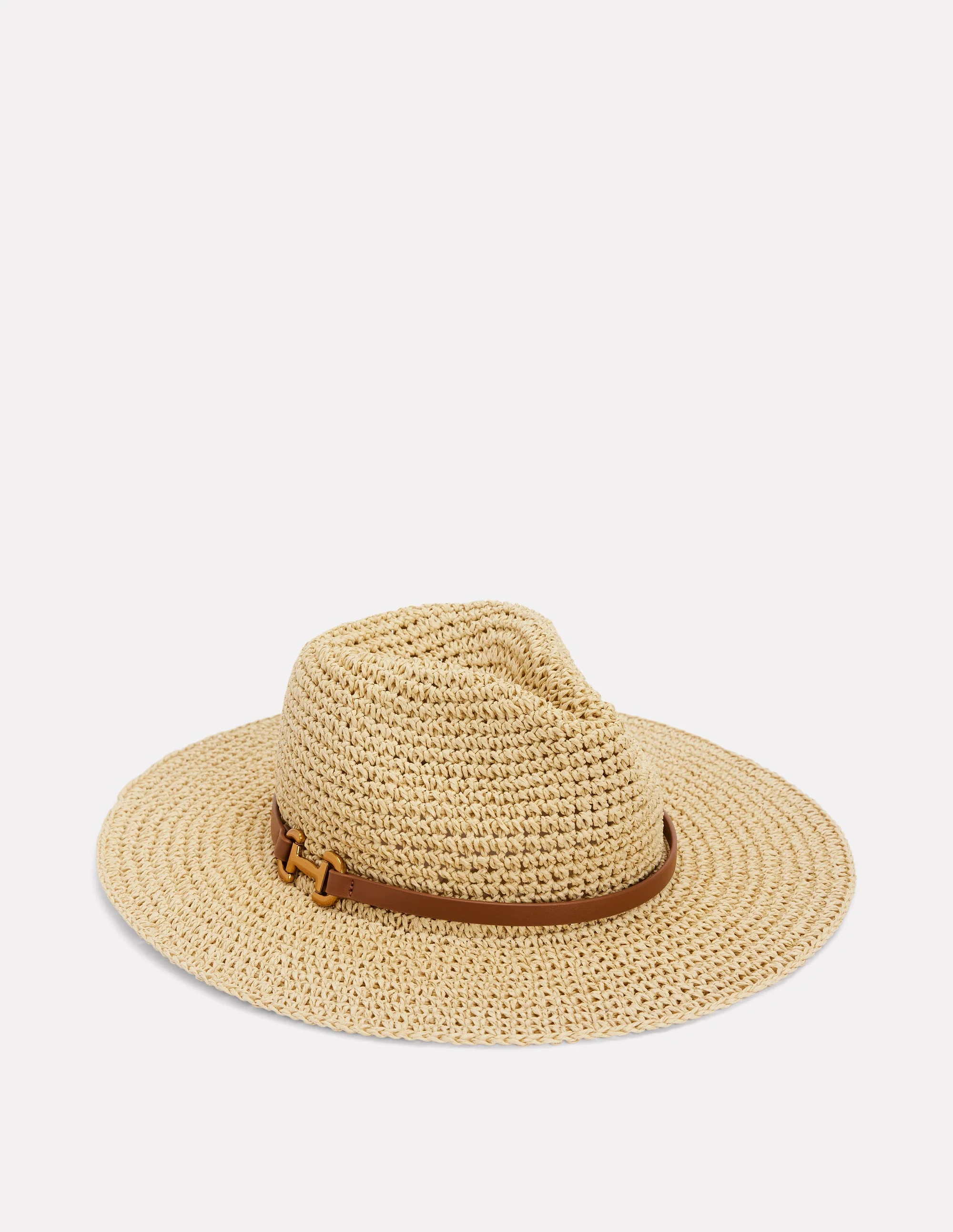 Sommerhut mit Trensendetail-NATURBELASSEN