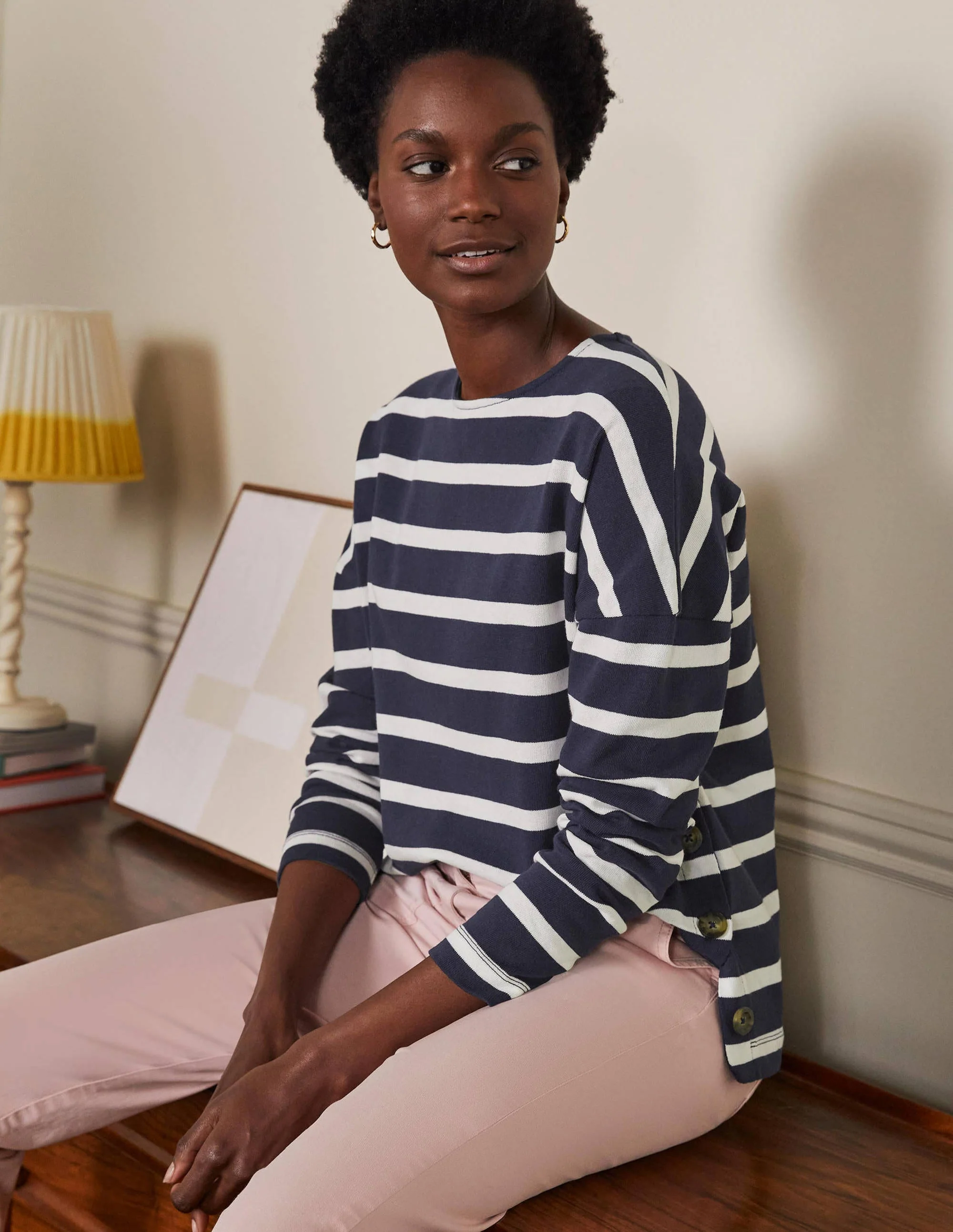 Sophie Bretonshirt-Navy/Naturweiß - Image 4