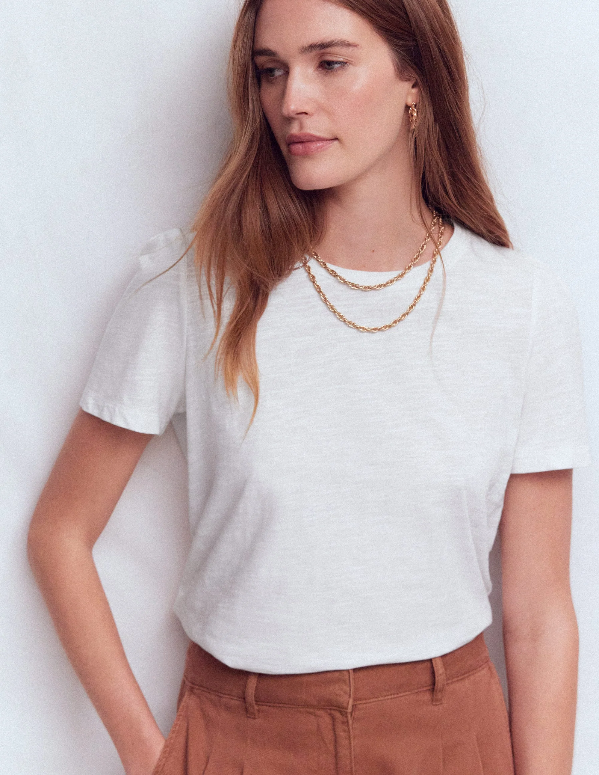Sophie T-Shirt mit Puffärmeln-Weiß - Image 4