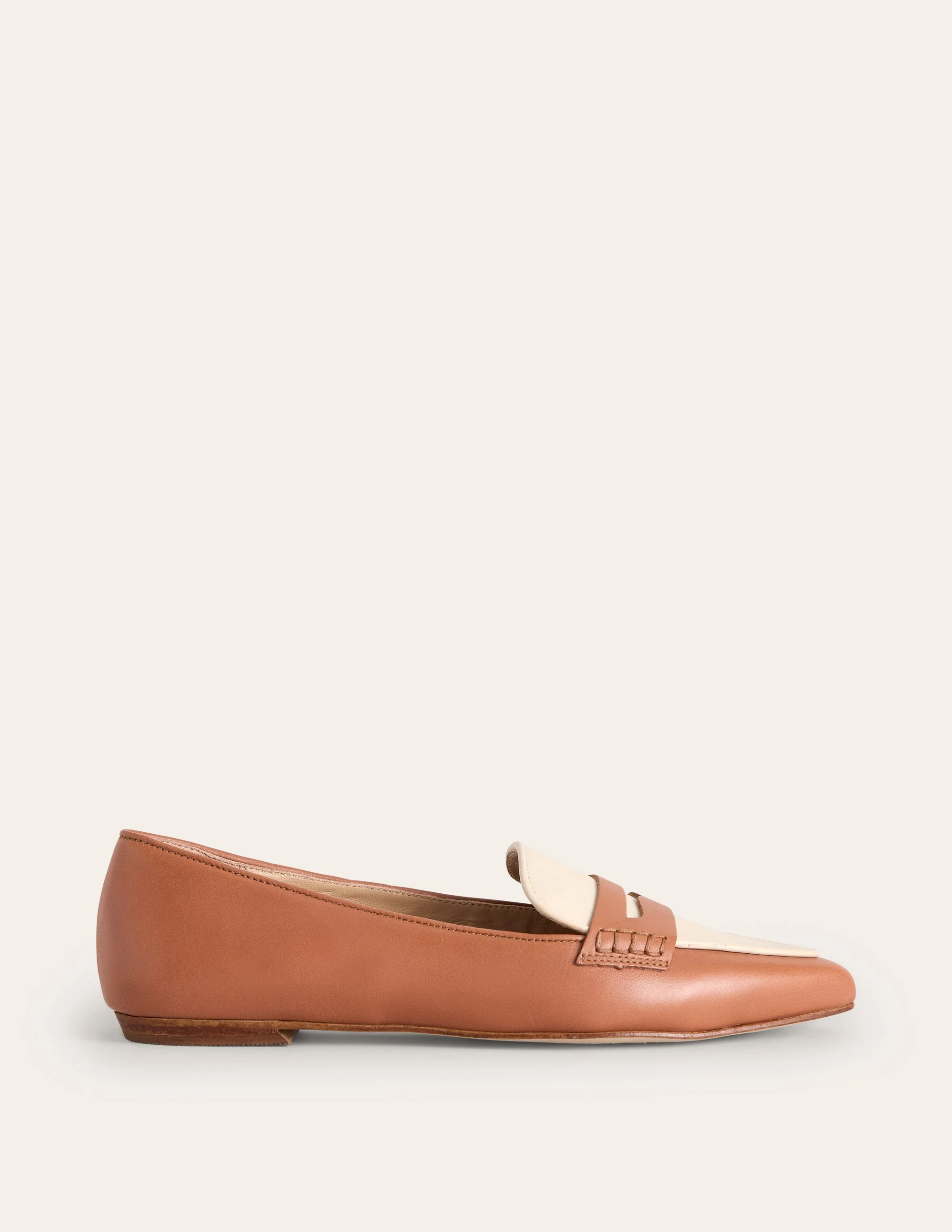 Spitz zulaufende Loafer-Hellbraun/Beige - Image 2