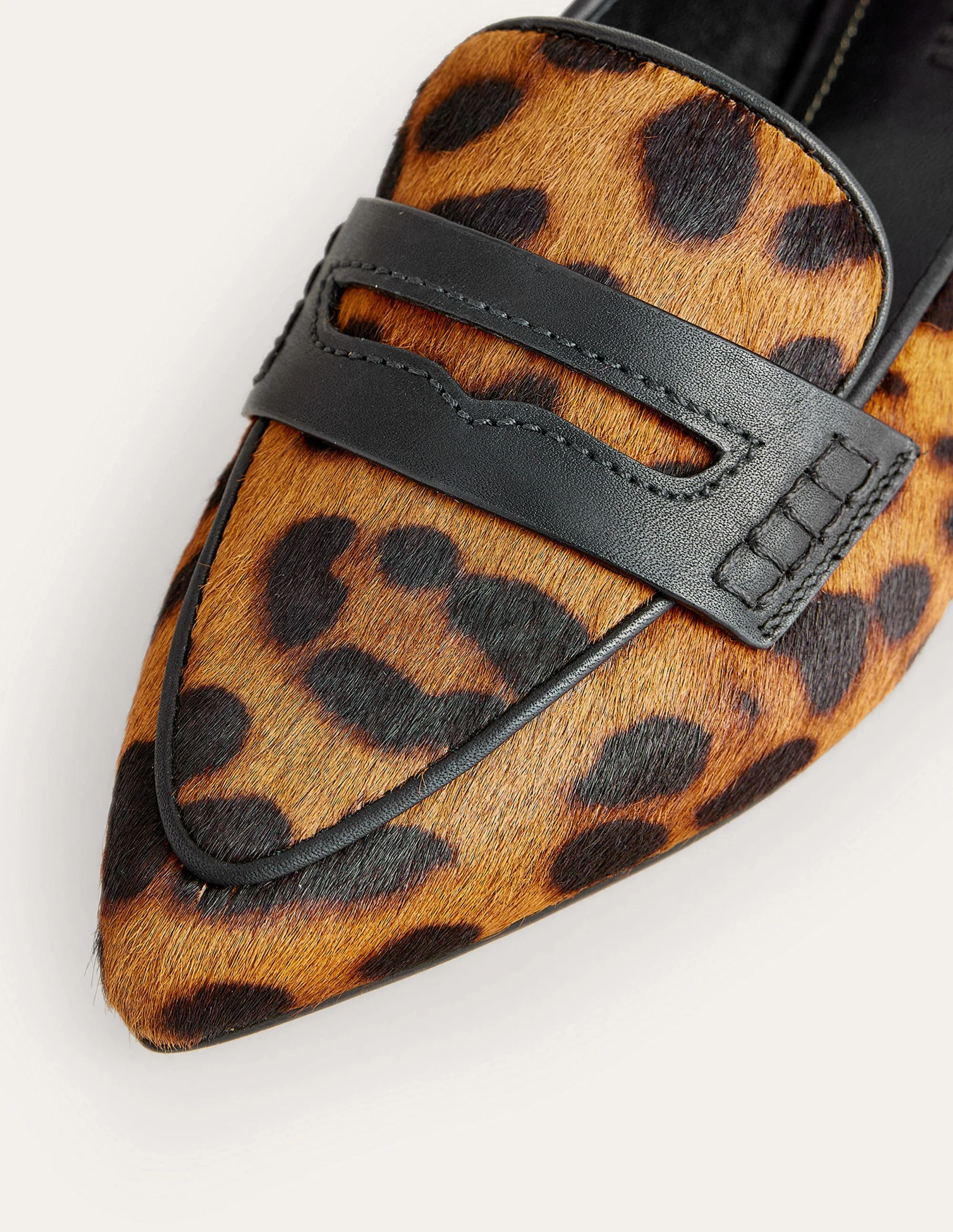 Spitz zulaufende Loafer-Klassisches Leopardenmuster - Image 4