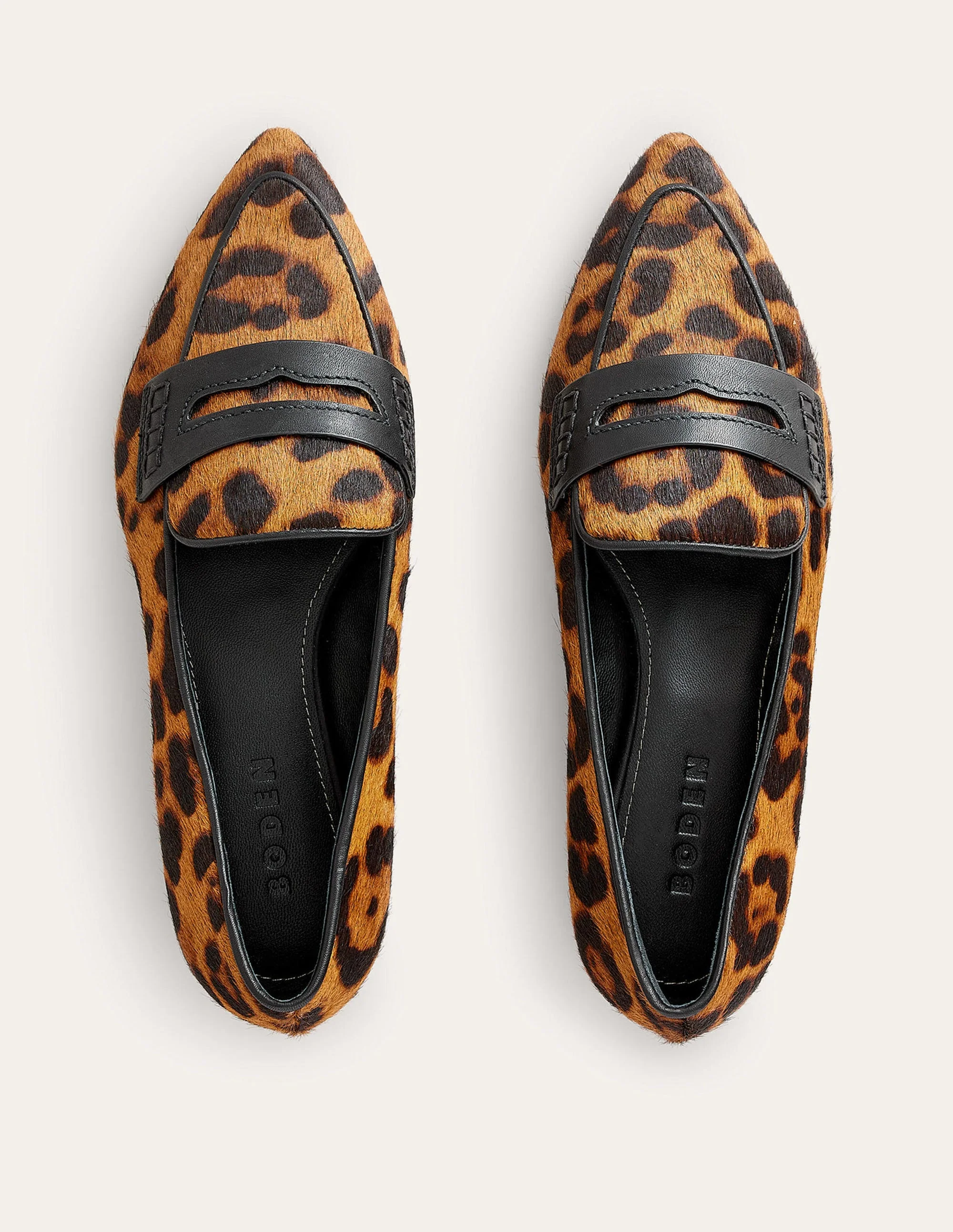 Spitz zulaufende Loafer-Klassisches Leopardenmuster - Image 5
