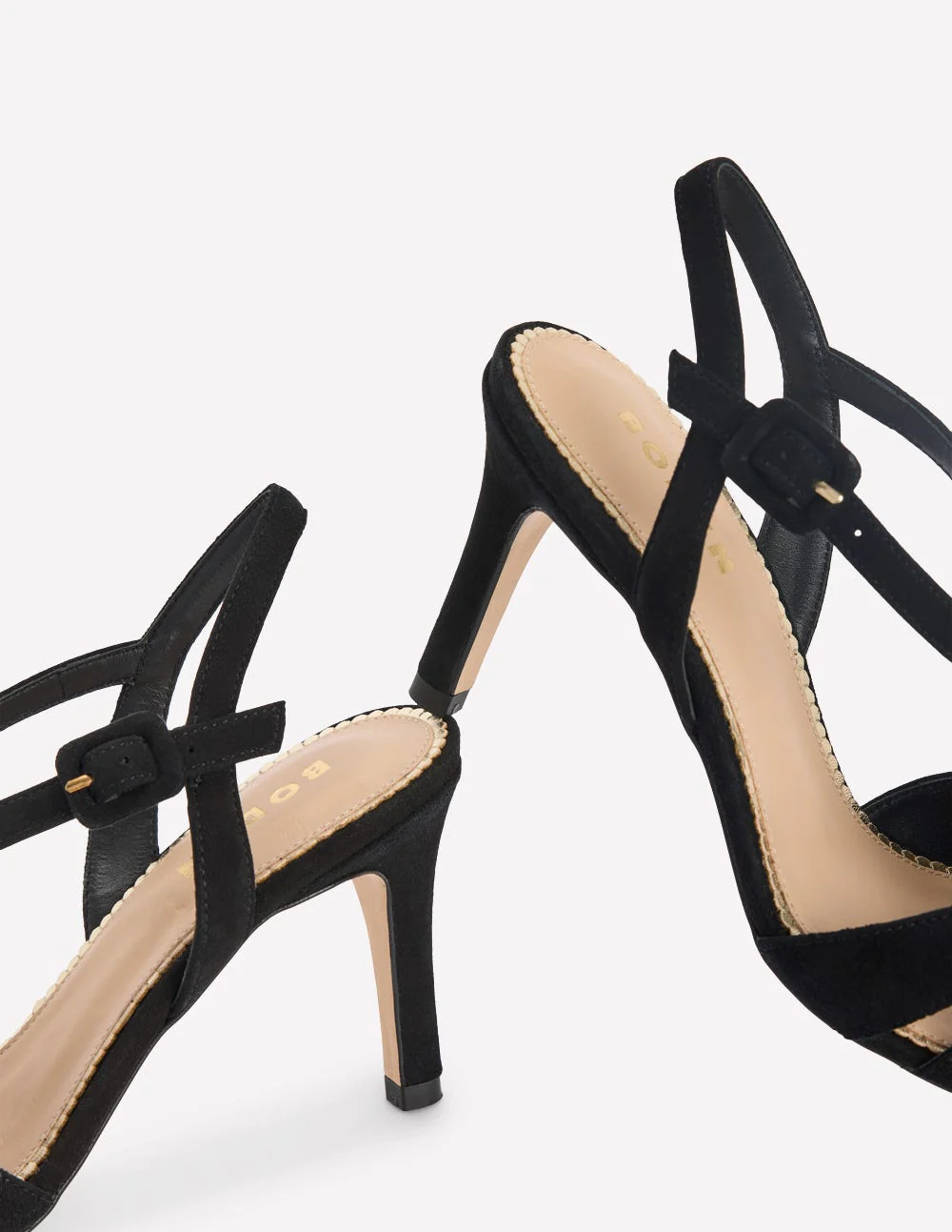 Spitze Absatzschuhe mit verschlungenen Riemen-Schwarz - Image 5