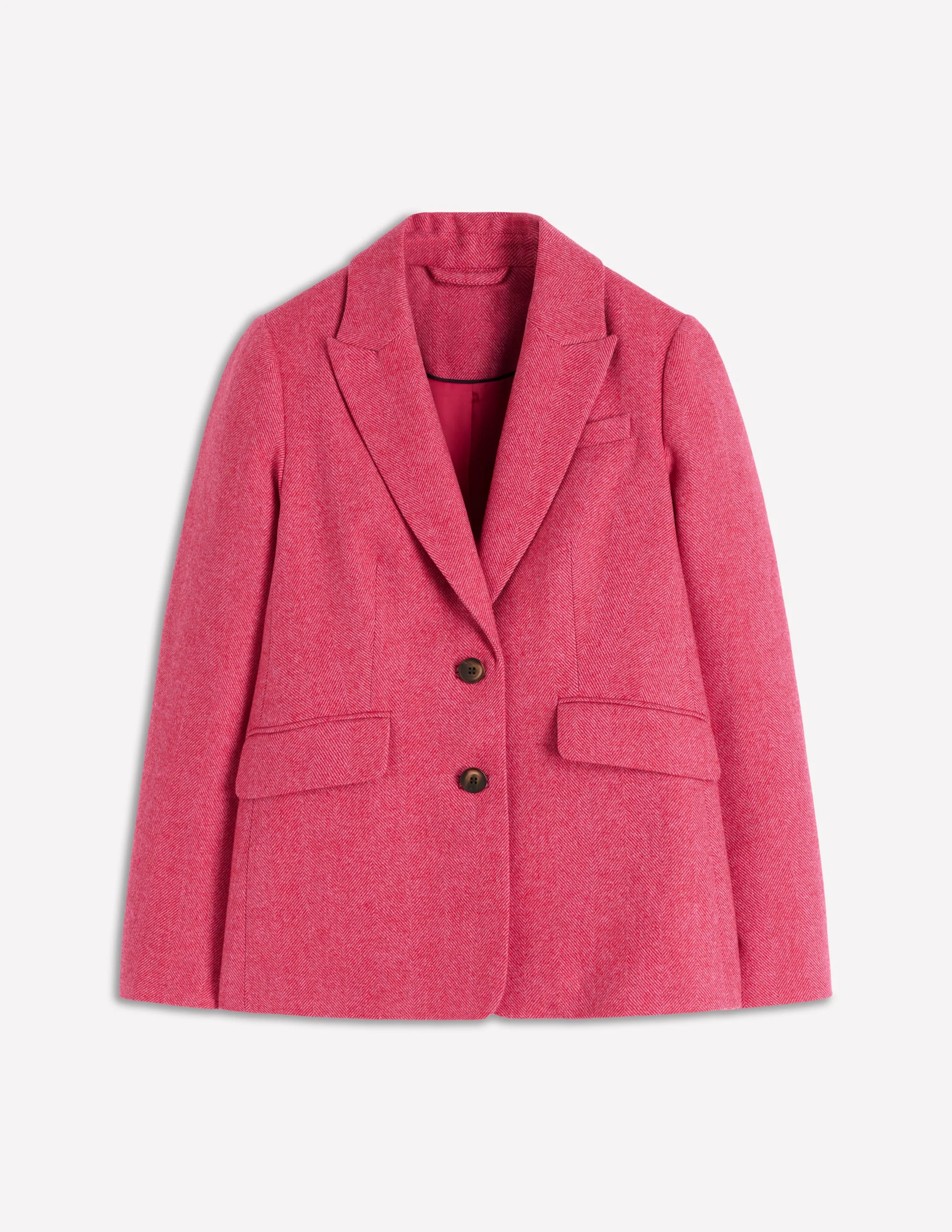 Stamford Blazer aus Wollmischung-Rot und Rosa Breites Fischgrätmuster - Image 6