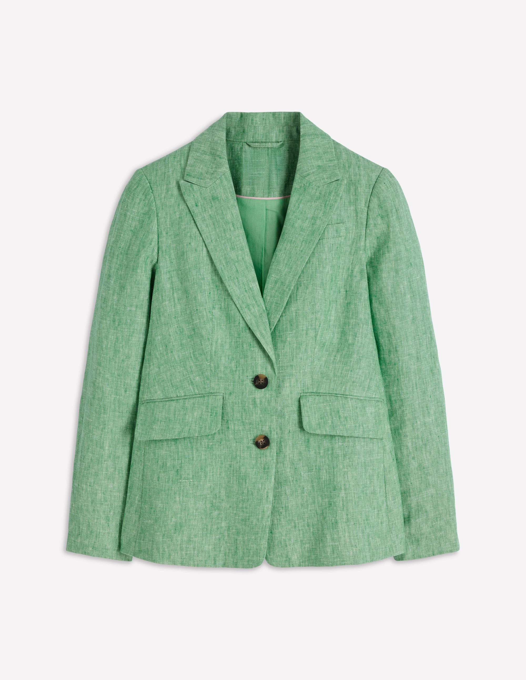 Stamford Leinenblazer-Aloe-Grün Chambray - Image 5