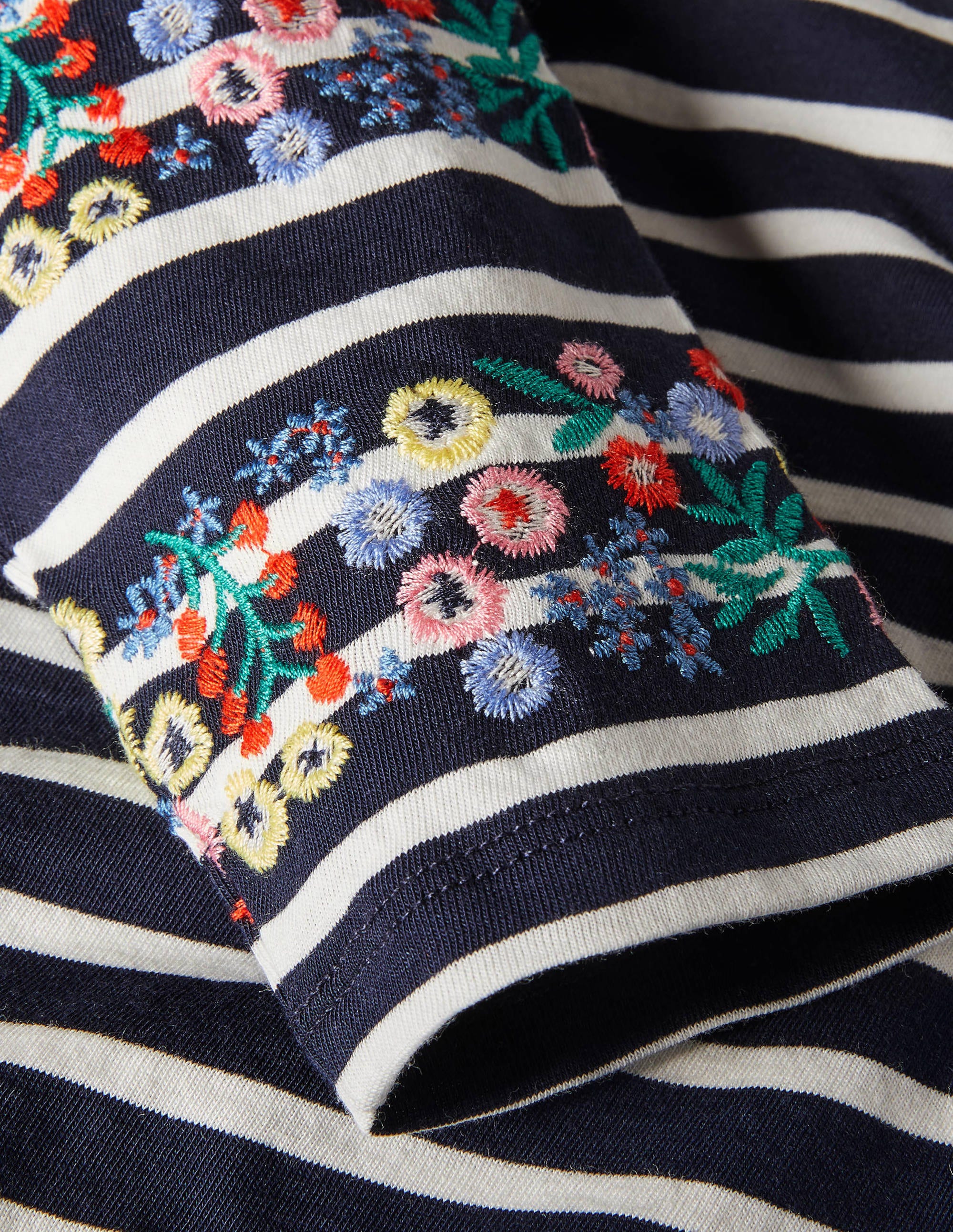 Statement-Bretonshirt-Navy/Naturweiß, Stickerei - Image 7