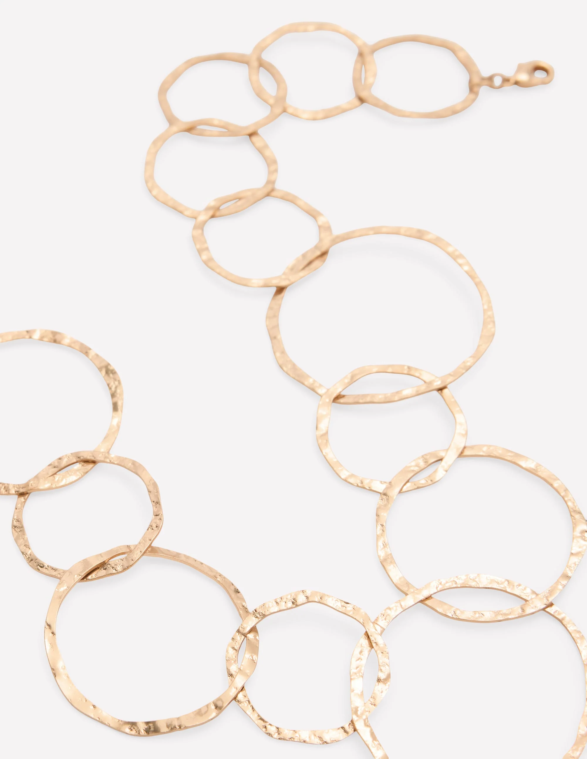 Statement-Halskette mit Kreiselementen-Goldfarbe - Image 4