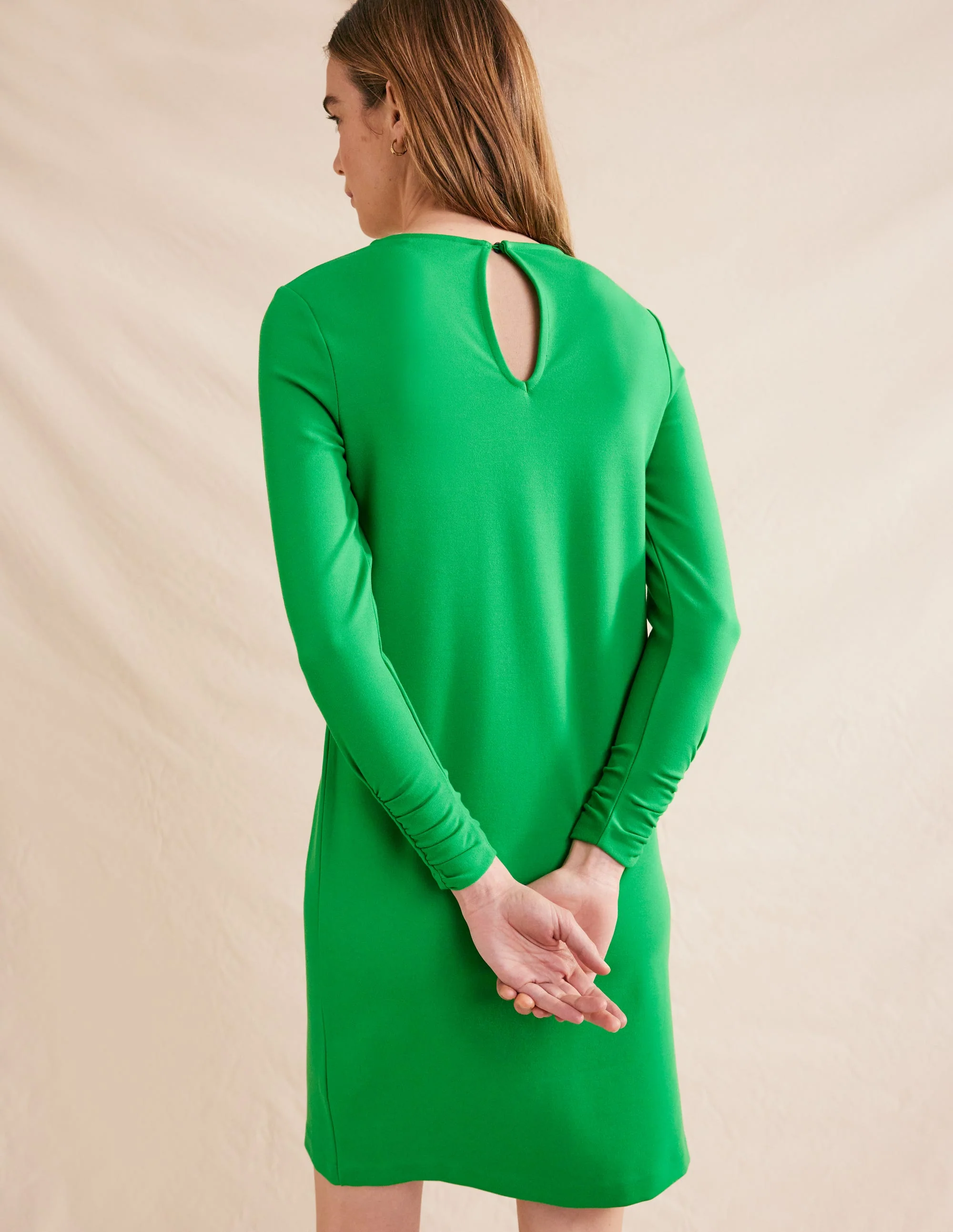 Statement-Minikleid aus Jersey-Grün - Image 3