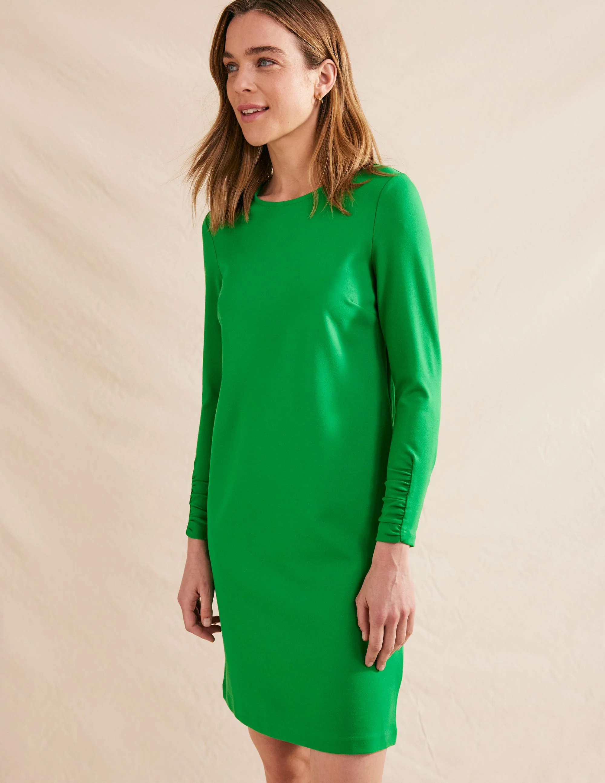 Statement-Minikleid aus Jersey-Grün - Image 4