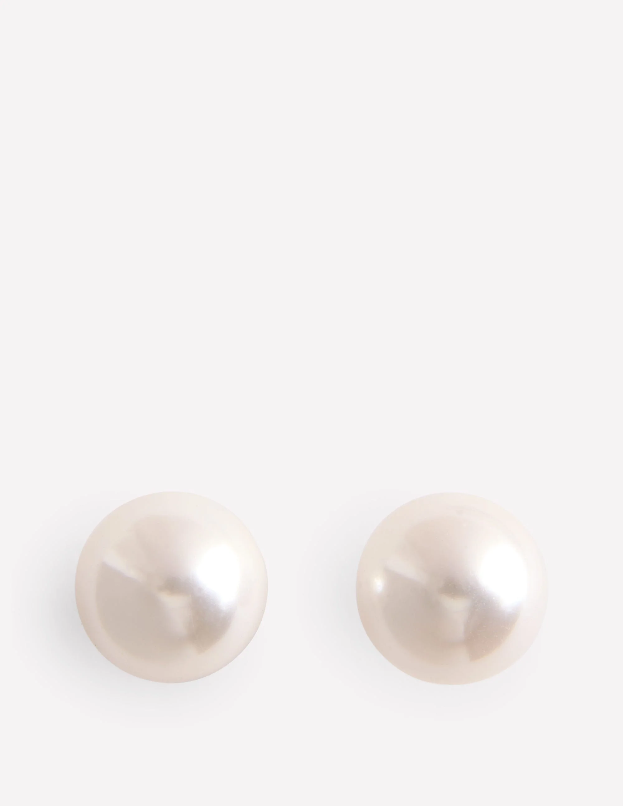 Statement-Ohrstecker-Ivory and Navy Spot - Image 2