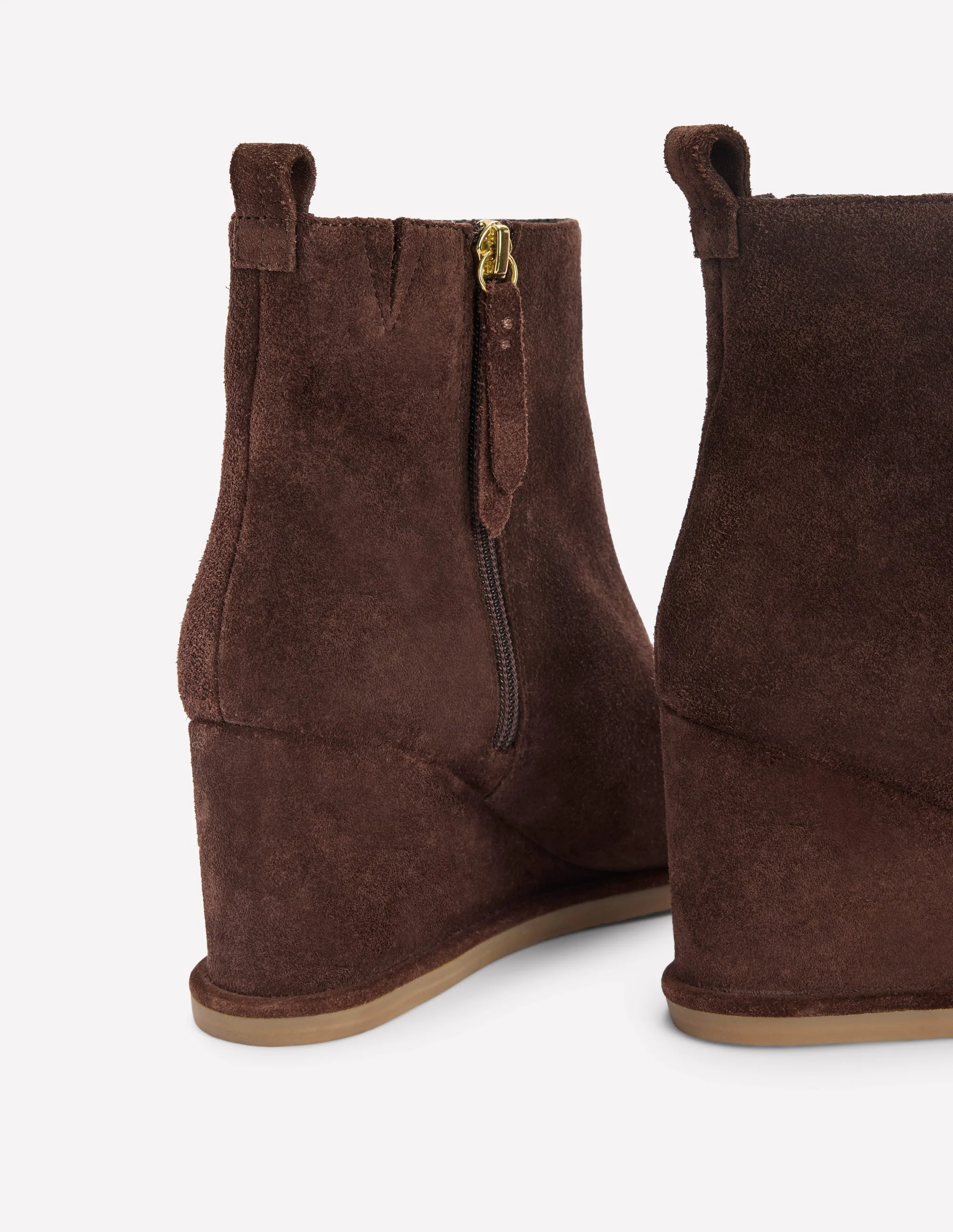 Stiefel mit Keilabsatz-Bitterschokolade - Image 4