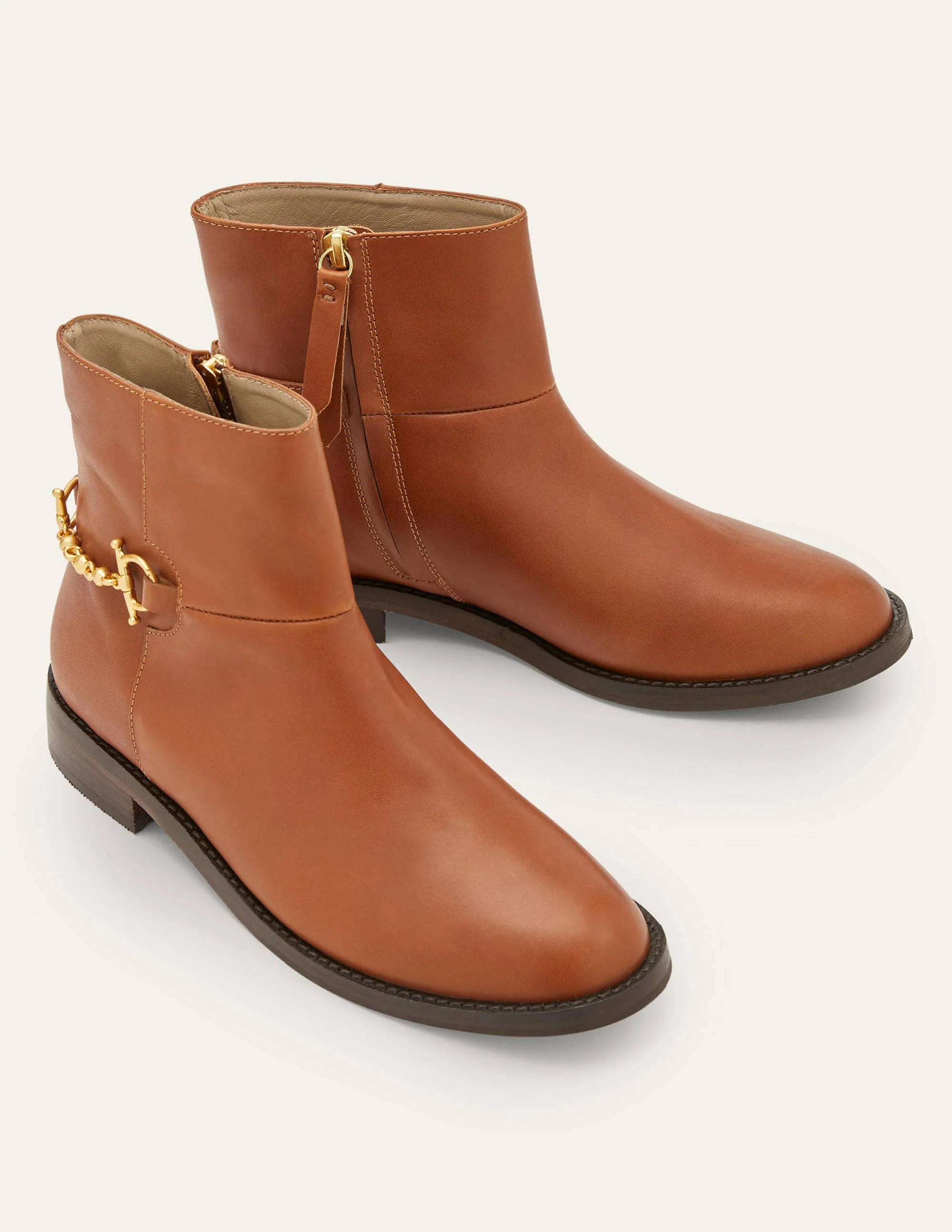 Stiefeletten mit Trense-Dunkelbraun - Image 3