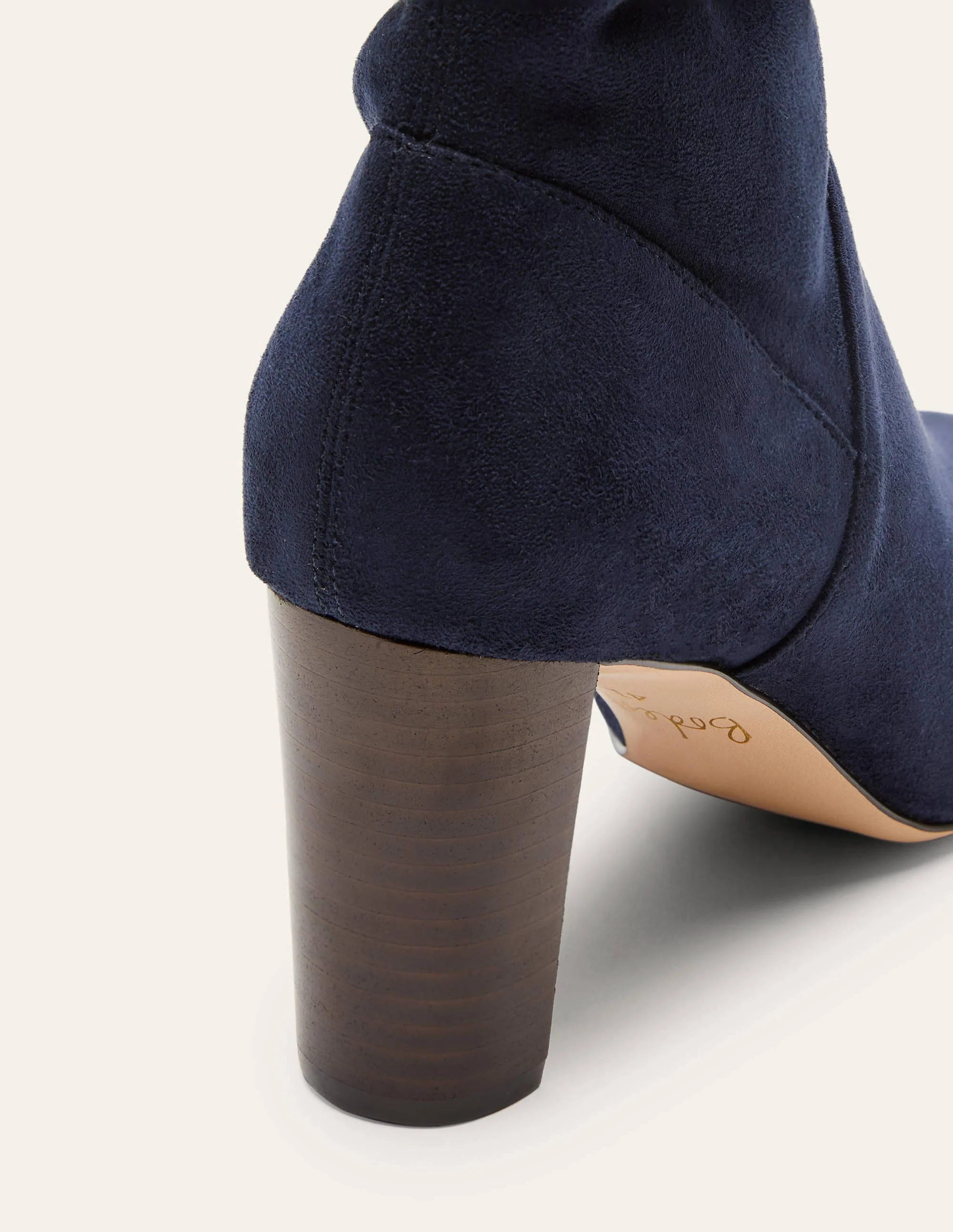 Stretchstiefel mit spitzer Zehenpartie-Marineblau - Image 3
