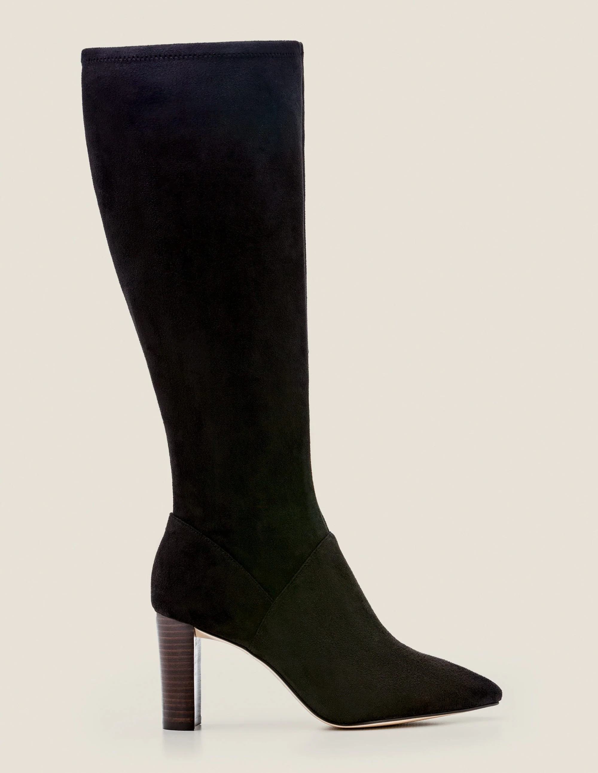 Stretchstiefel mit spitzer Zehenpartie-Schwarz - Image 2