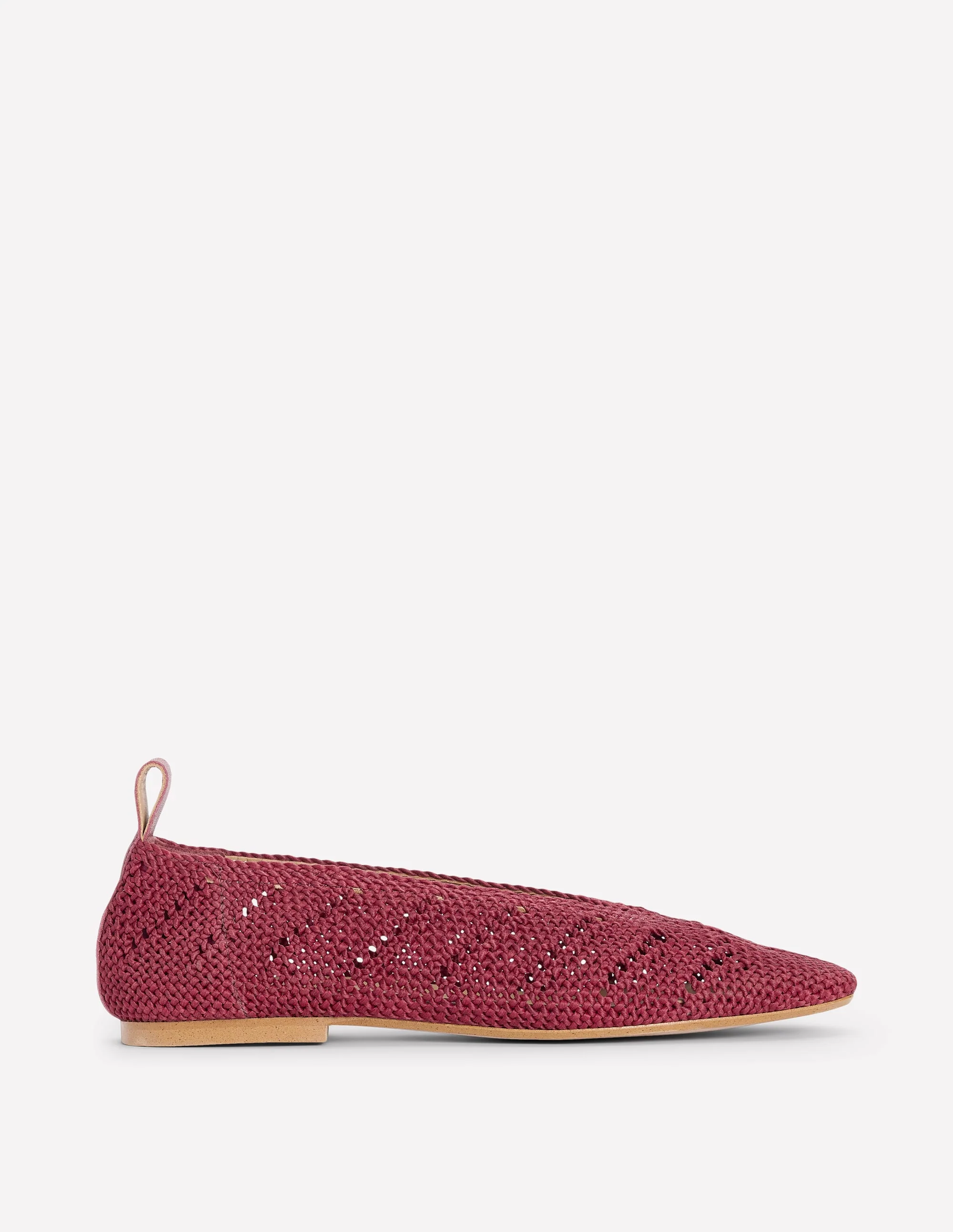 Strick-Ballerinas-Oxblood - Image 2