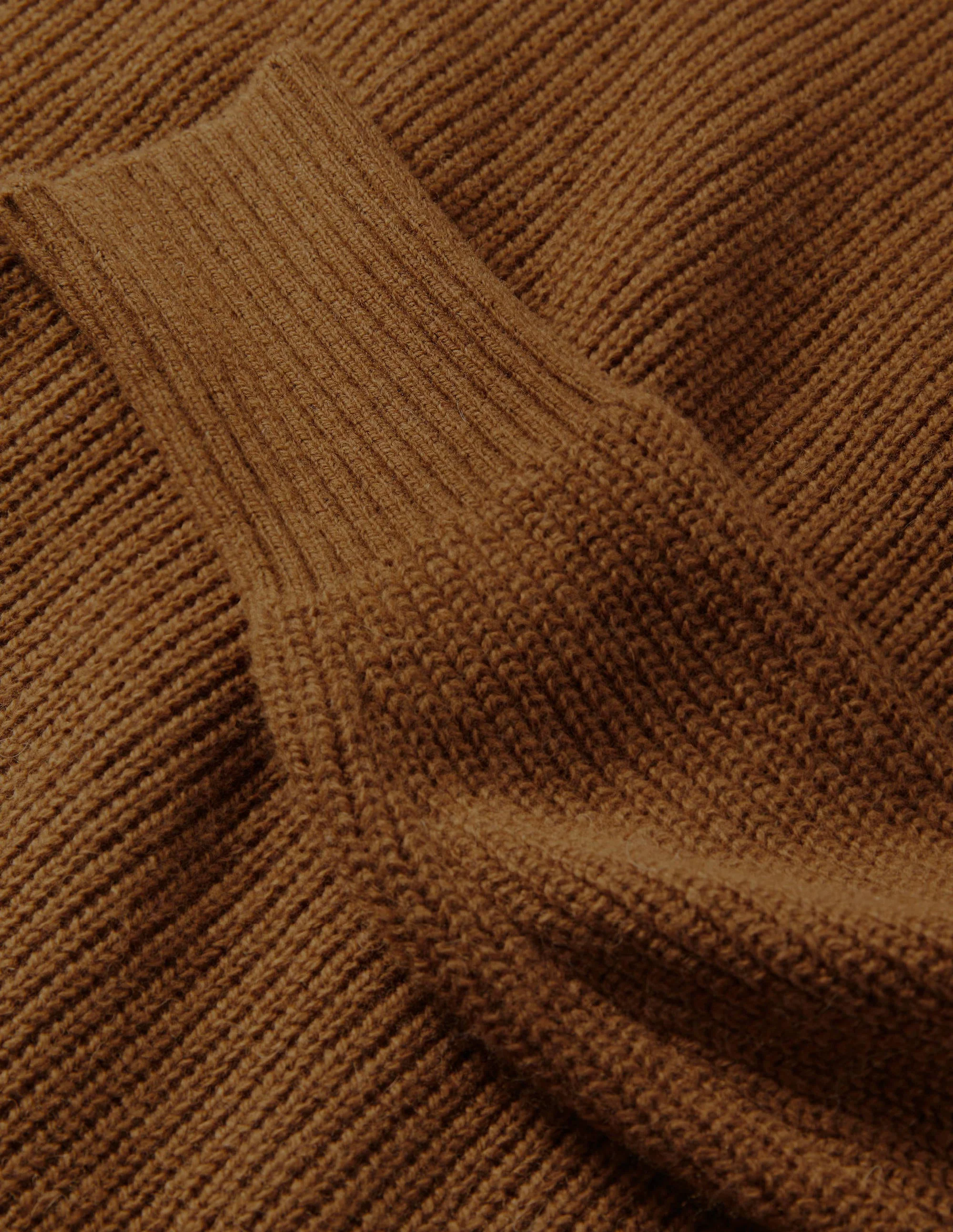 Strickkleid mit hohem Kragen-Altes Moosgrün - Image 6