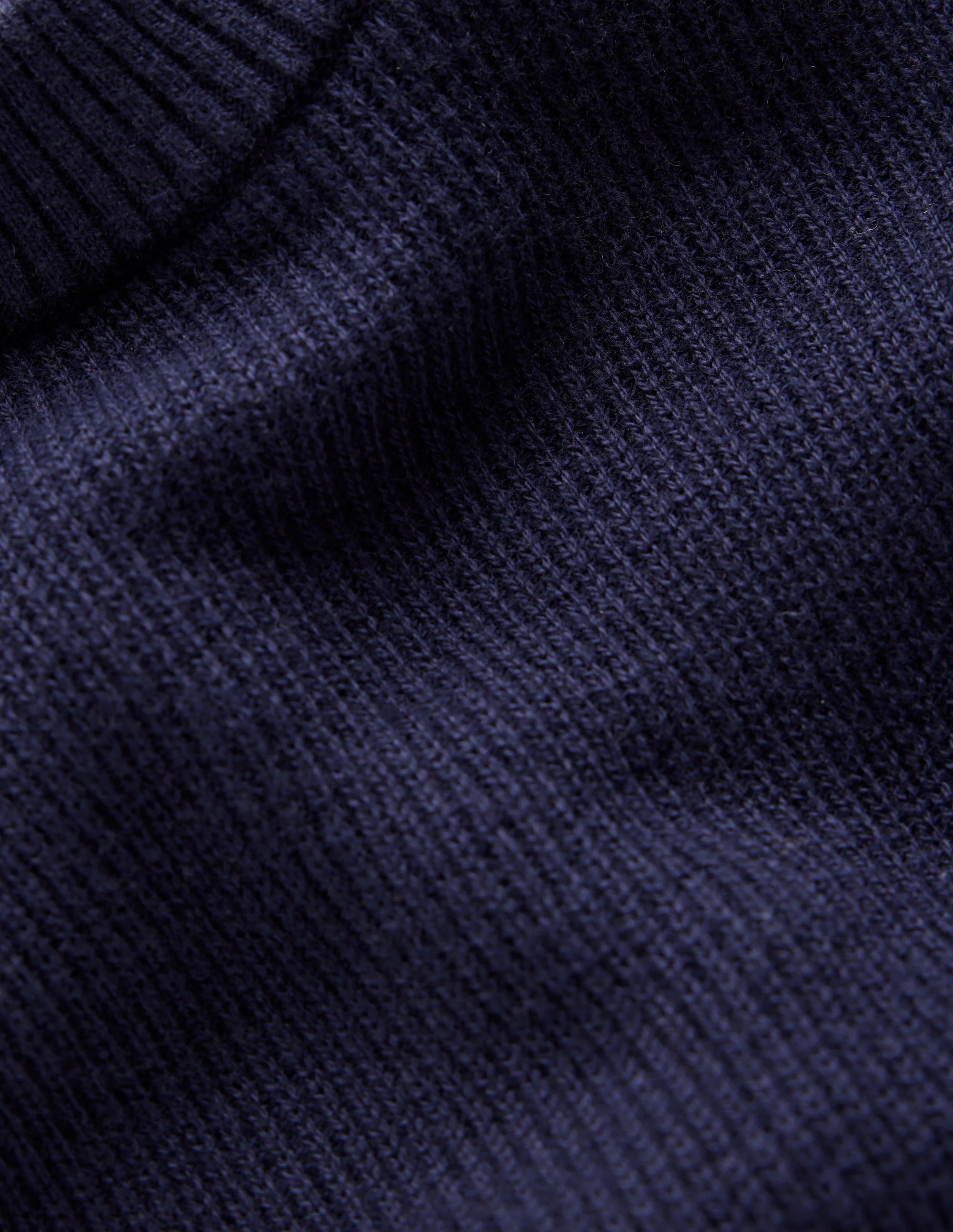 Strickkleid mit Knöpfen an der Schulter-Marineblau - Image 6