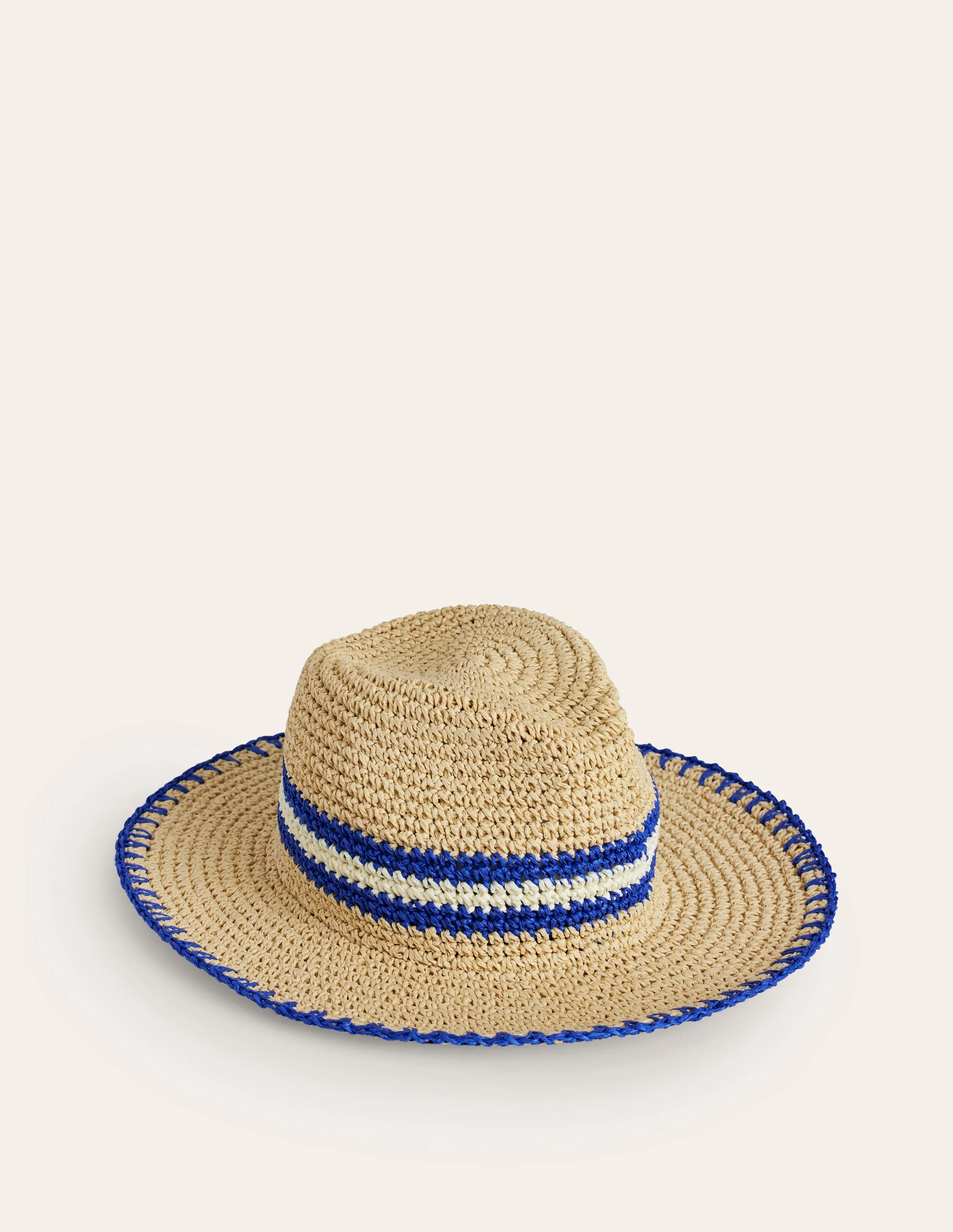 Stroh-Fedora-Ecru