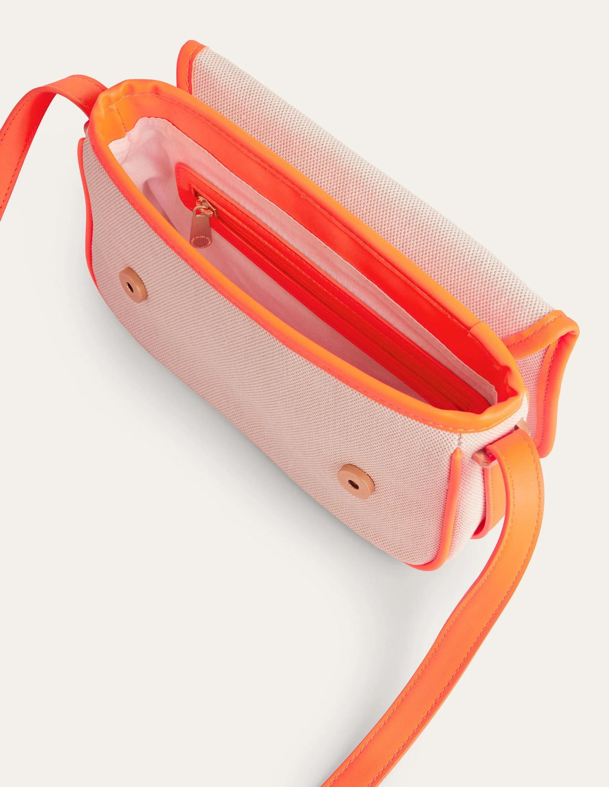 Strukturierte Umhängetasche-Neon-Orange - Image 3