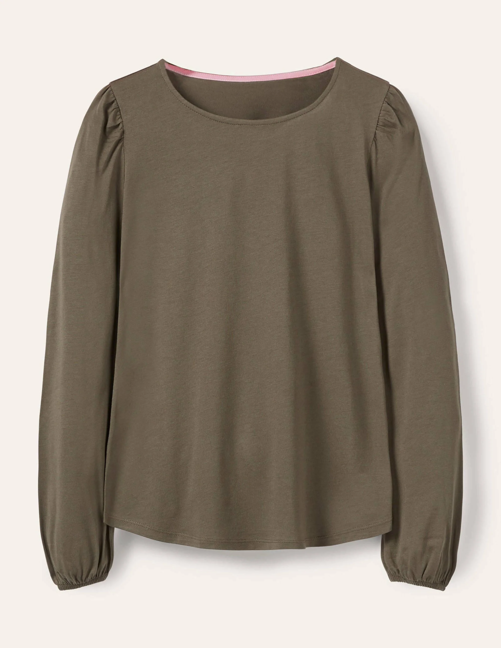 Superweiches, langärmeliges Oberteil-Klassisches Khaki - Image 5