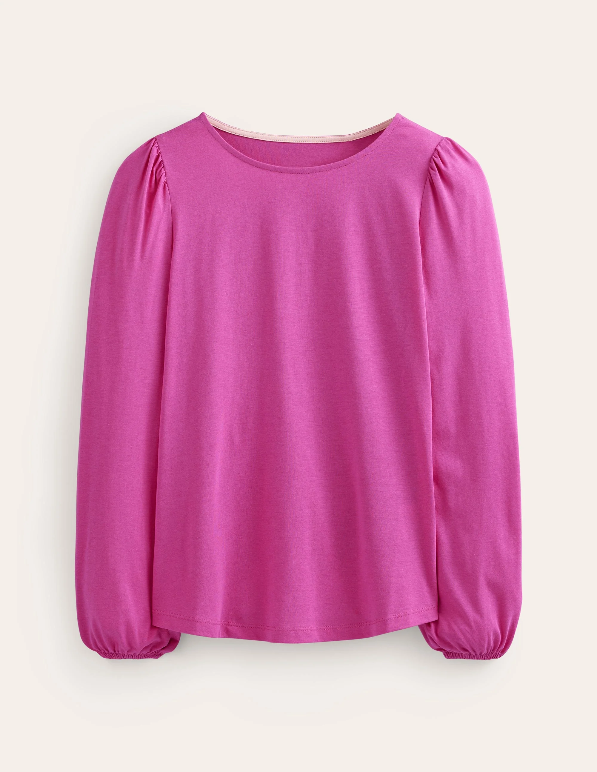 Superweiches, langärmeliges Oberteil-Magenta - Image 5