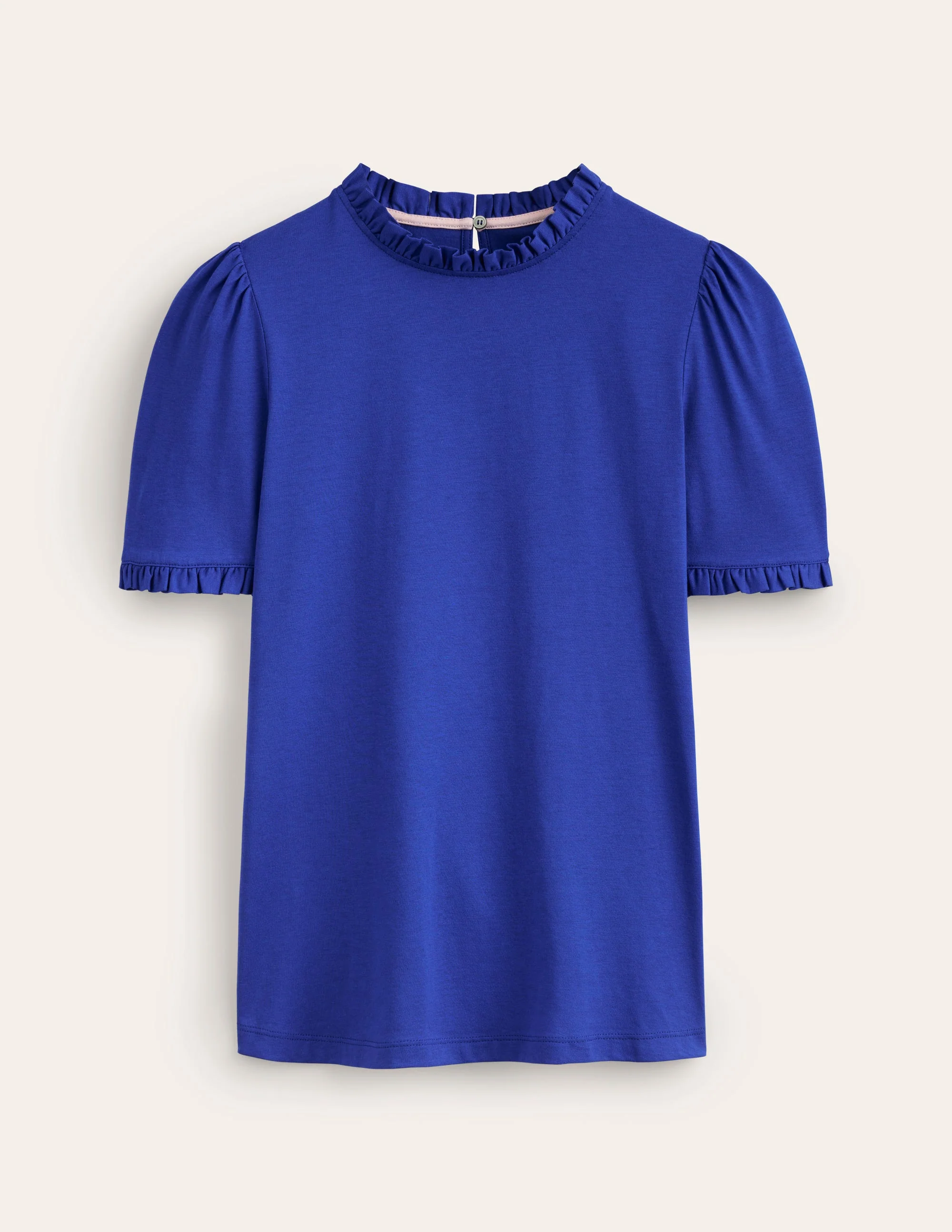 Superweiches T-Shirt mit Rüschendetail-Surf the Web - Image 5