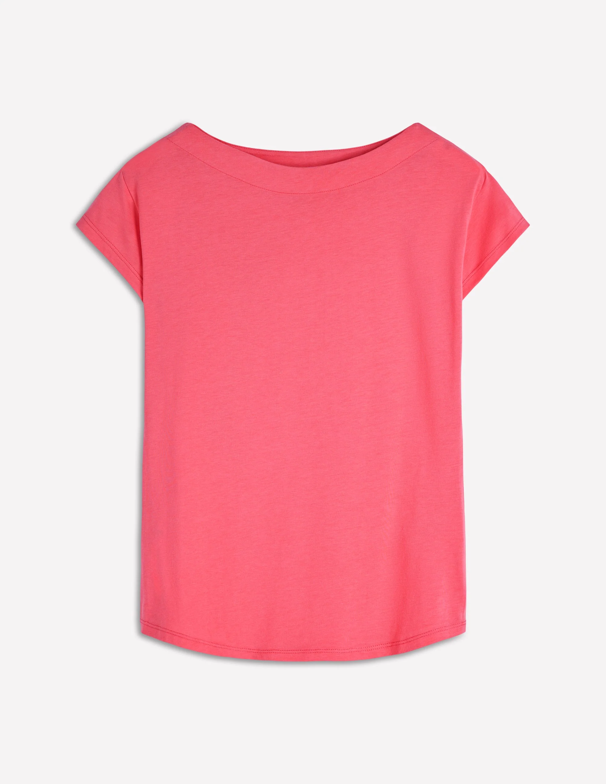 Superweiches T-Shirt mit U-Boot-Ausschnitt-Azalee - Image 4