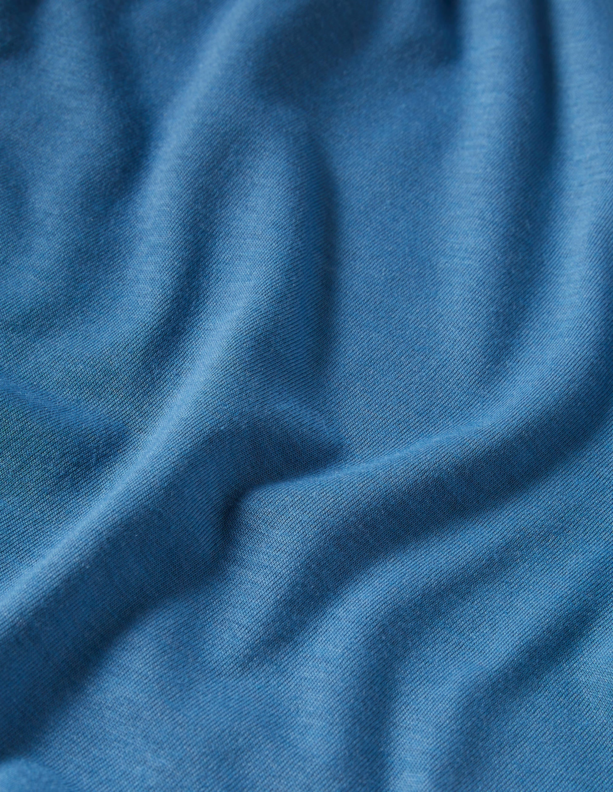 Superweiches T-Shirt mit U-Boot-Ausschnitt-Azurblau - Image 9