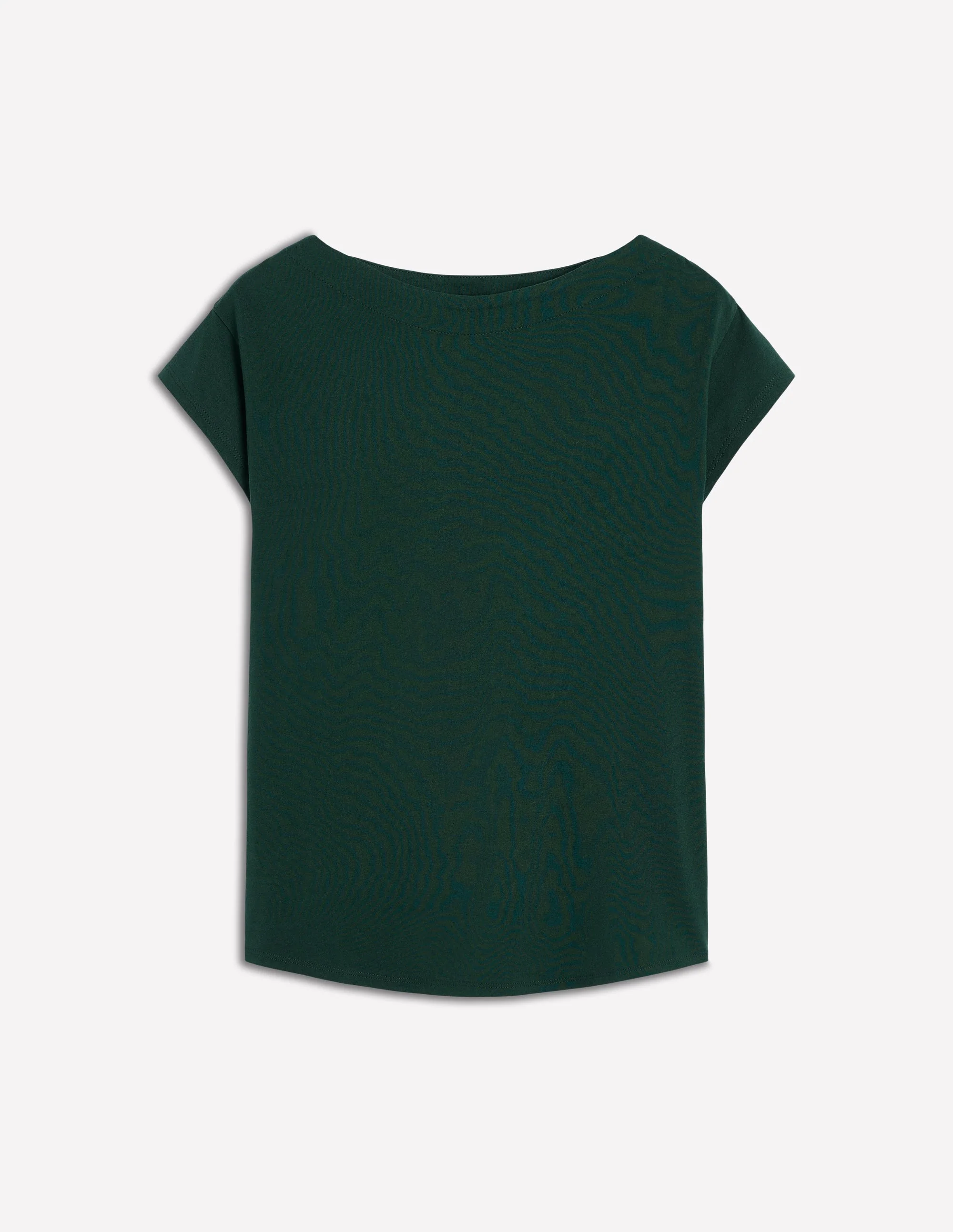 Superweiches T-Shirt mit U-Boot-Ausschnitt-Kiefergrün - Image 5