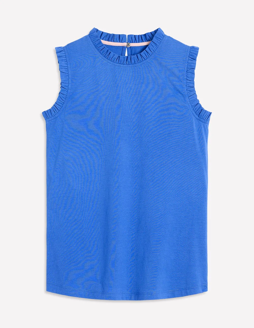 Superweiches Top mit Rüschendetail-Galerie-Blau - Image 5
