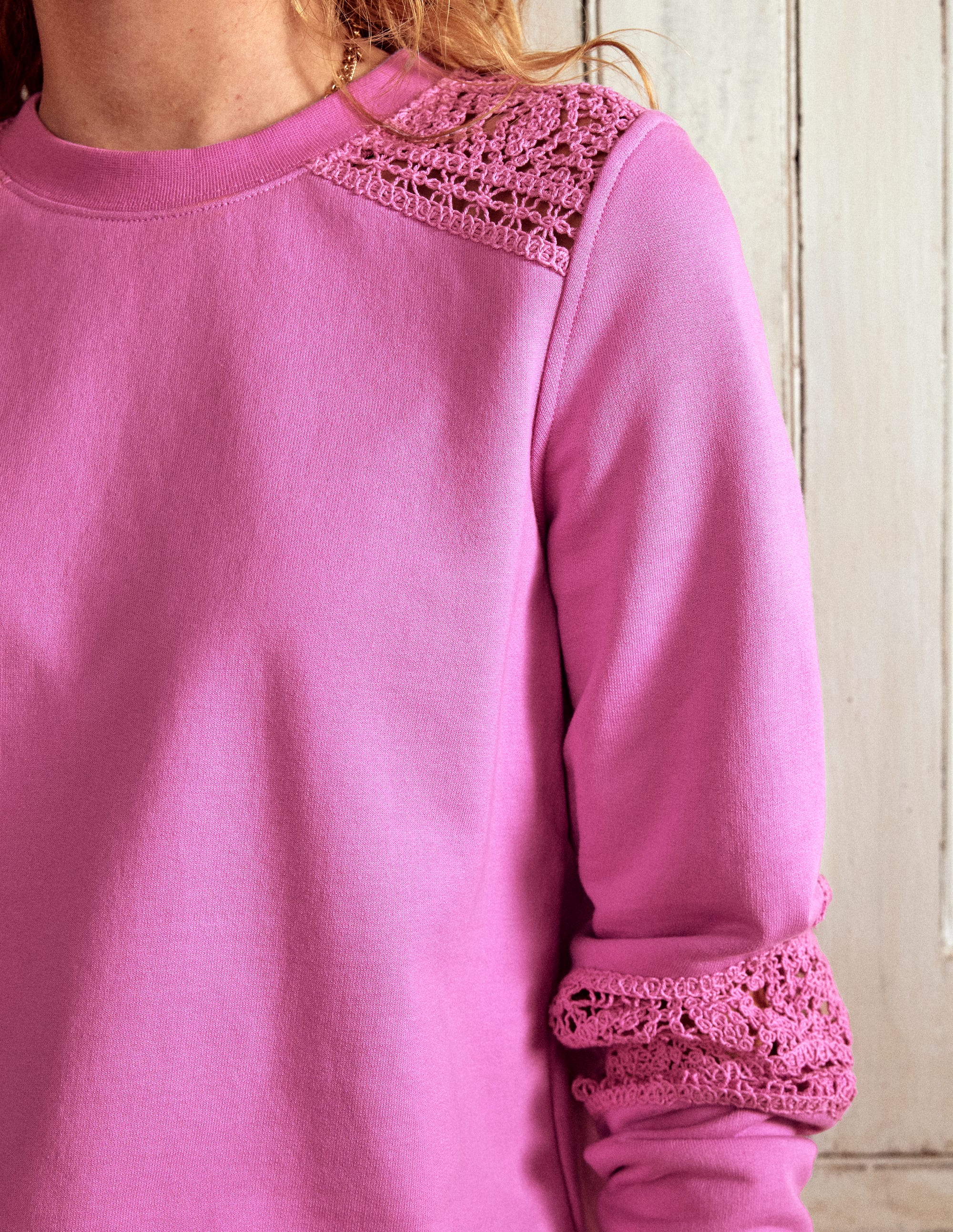 Sweatshirt mit Häkelbesatz-Multi Lace - Image 2