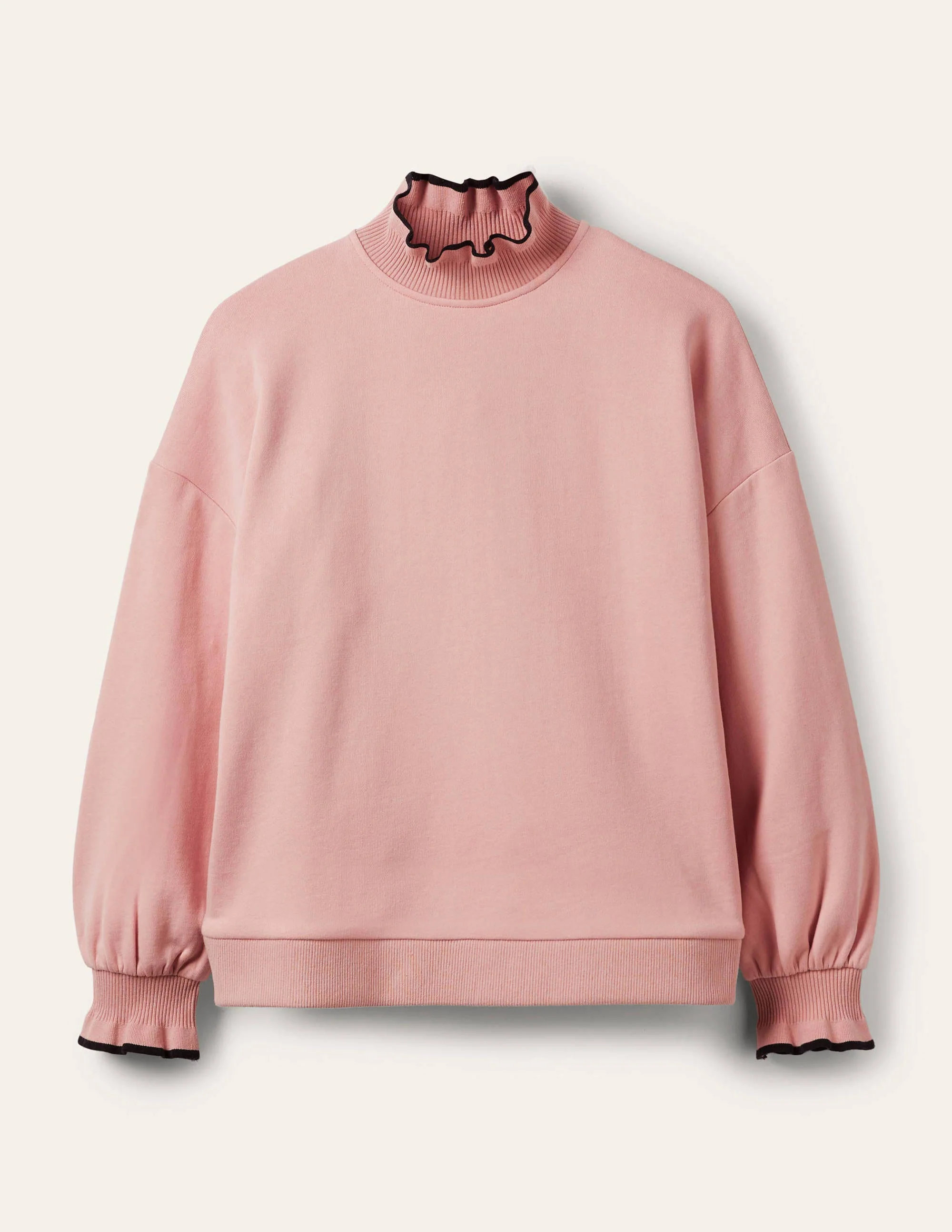 Sweatshirt mit Rüschendetail-Milchshake - Image 7